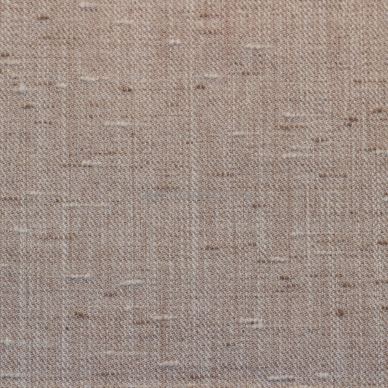 Rustic canvas fabric texture in sand color. Square shape