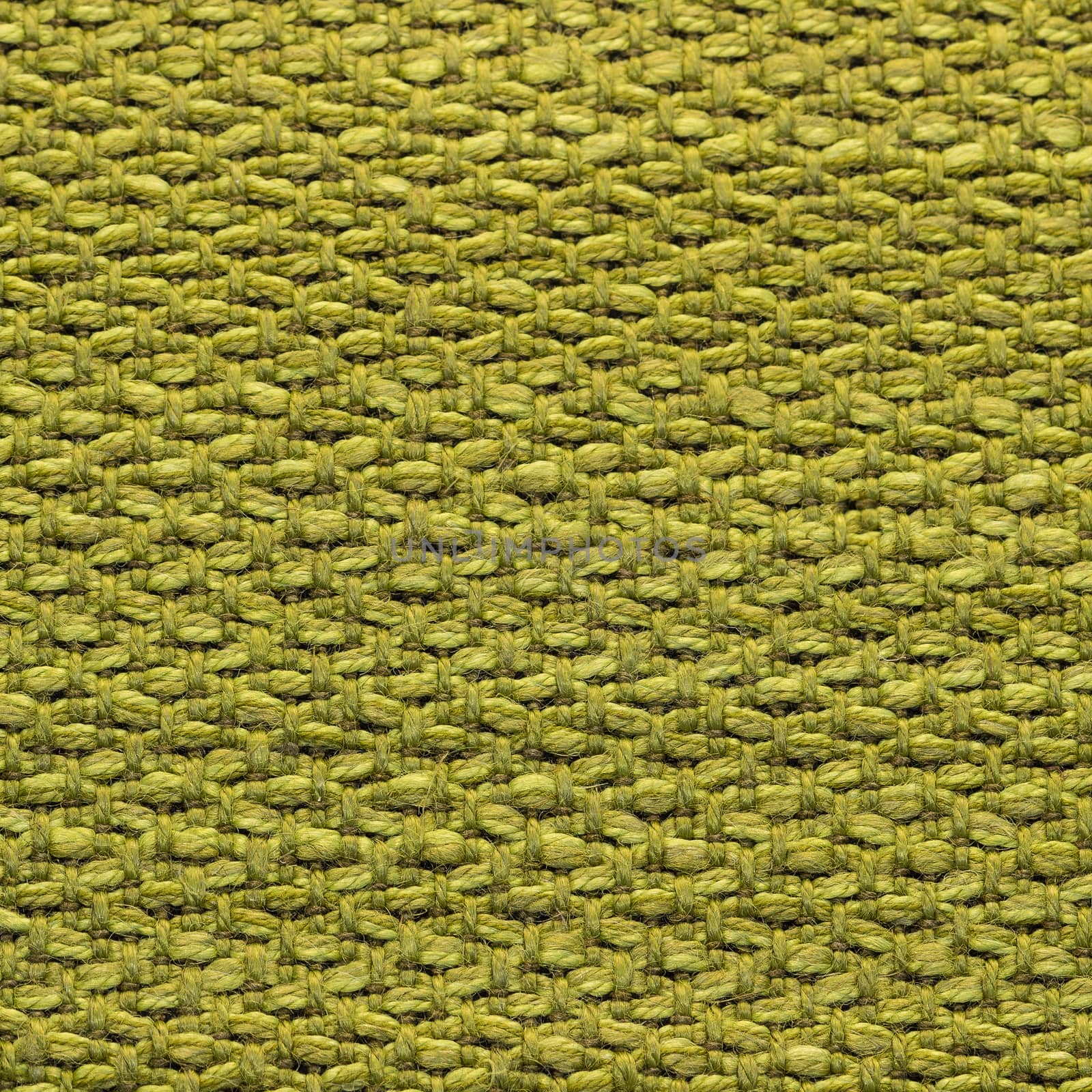 Rustic canvas fabric texture in mustard color and pattern woven. Square shape