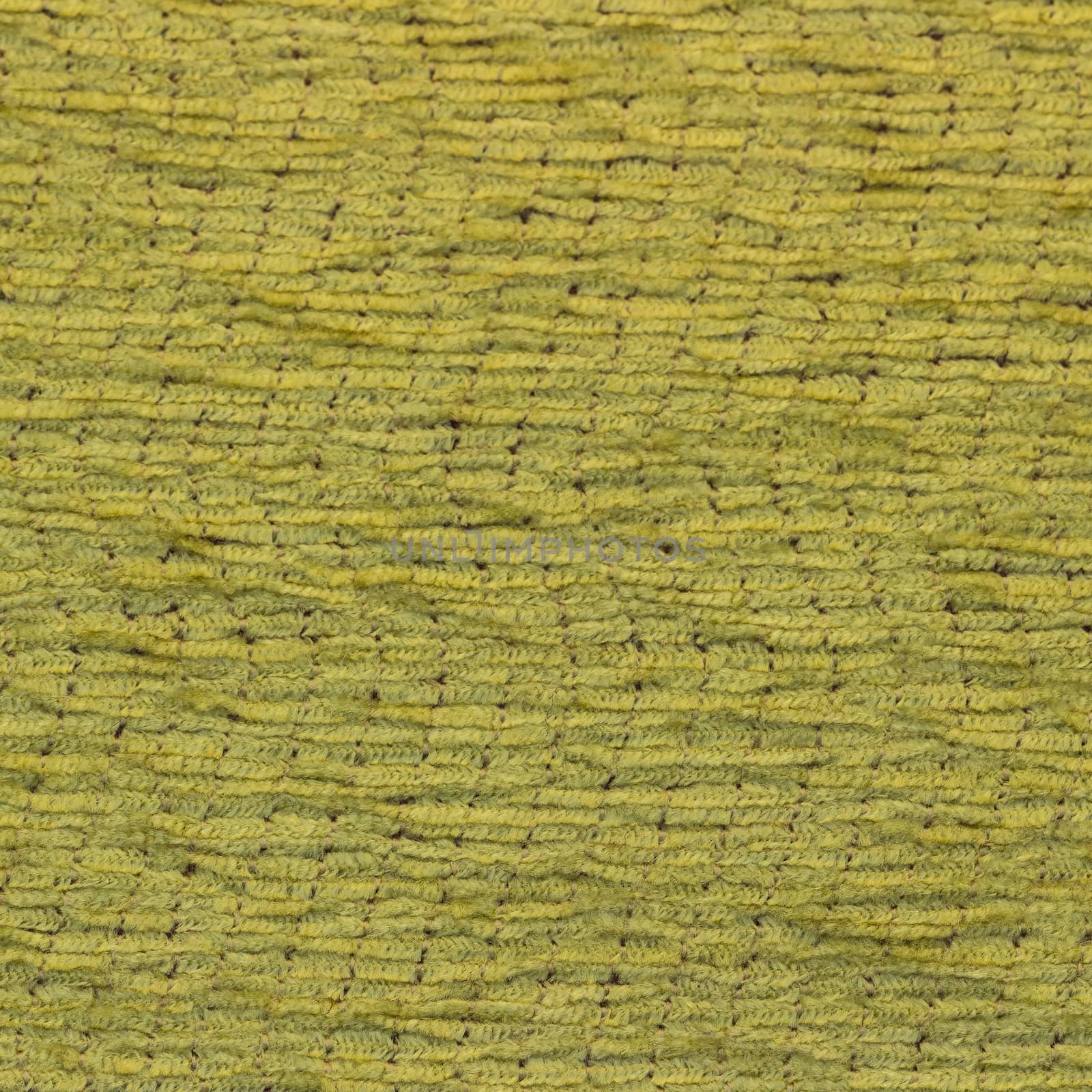 Rustic canvas fabric texture in yellow color and wave pattern. Square shape