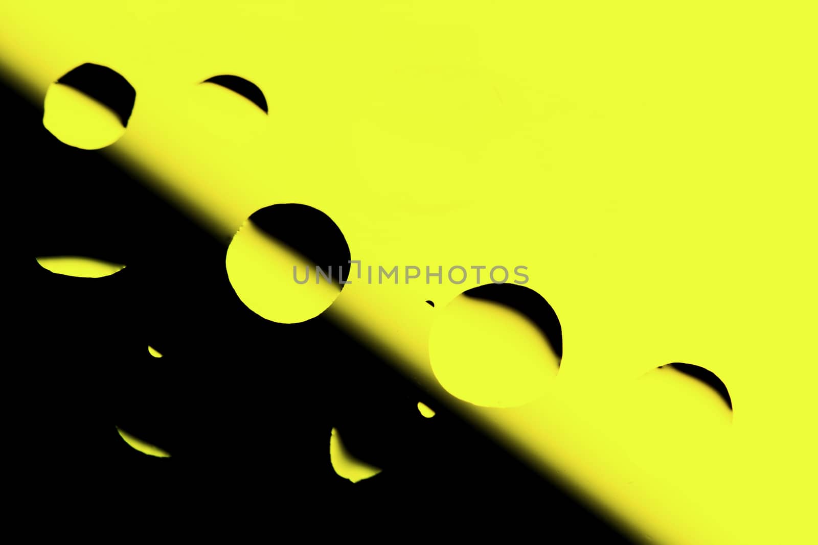 Abstract Background with Oil Drops on Yellow