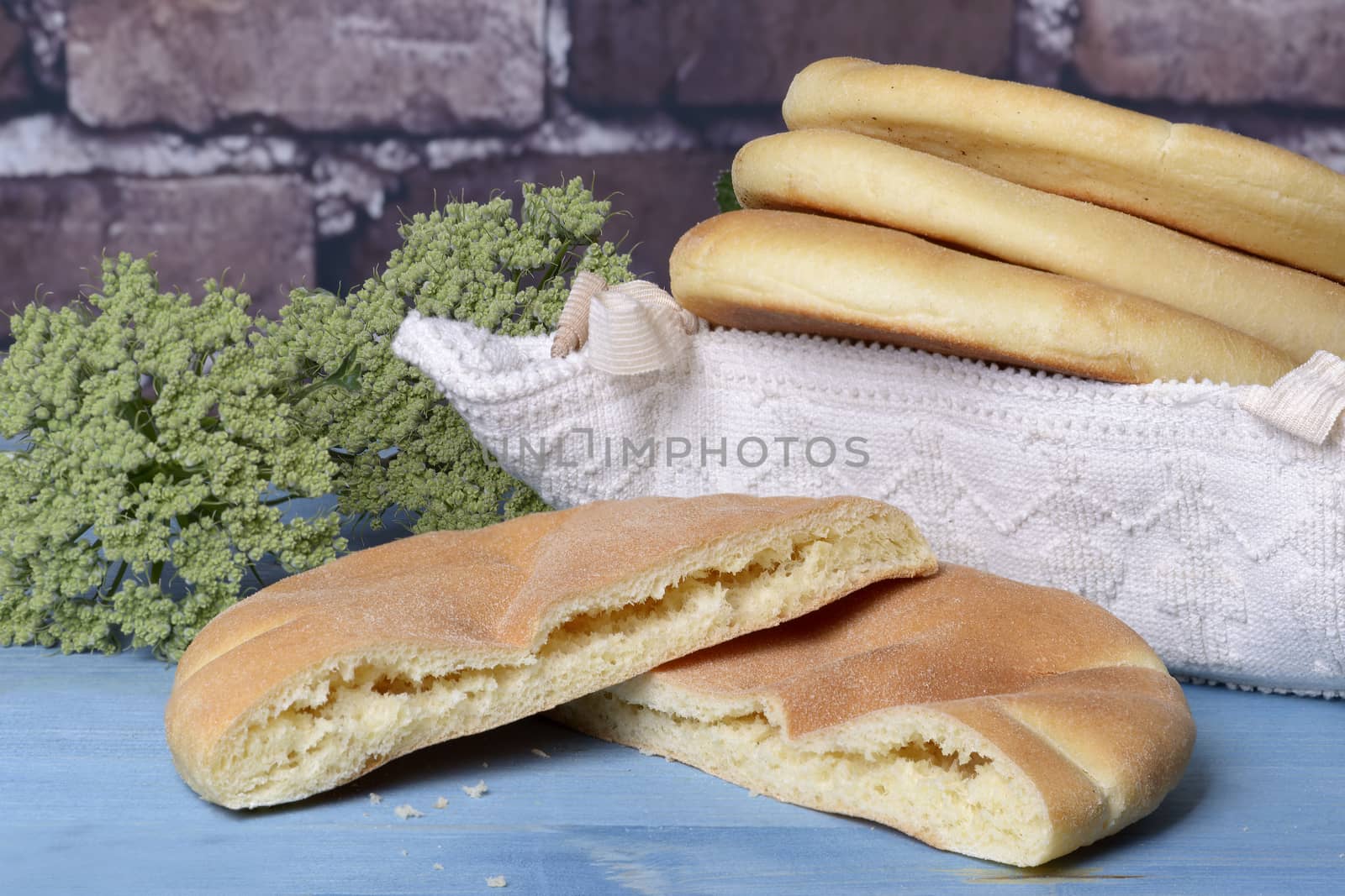 Typical Sardinian bread with a basket of tradition and folklore