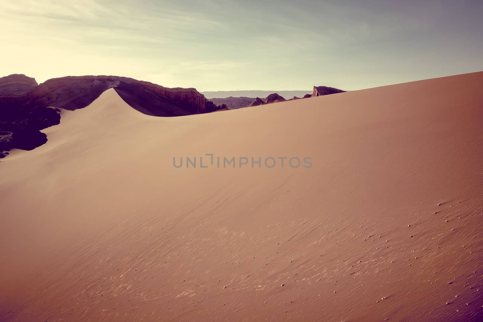 Sand dunes in Valle de la Luna, San Pedro de Atacama, Chile by daboost