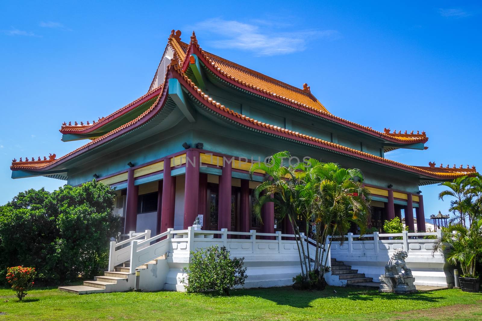 Chinese temple in Papeete on Tahiti island by daboost