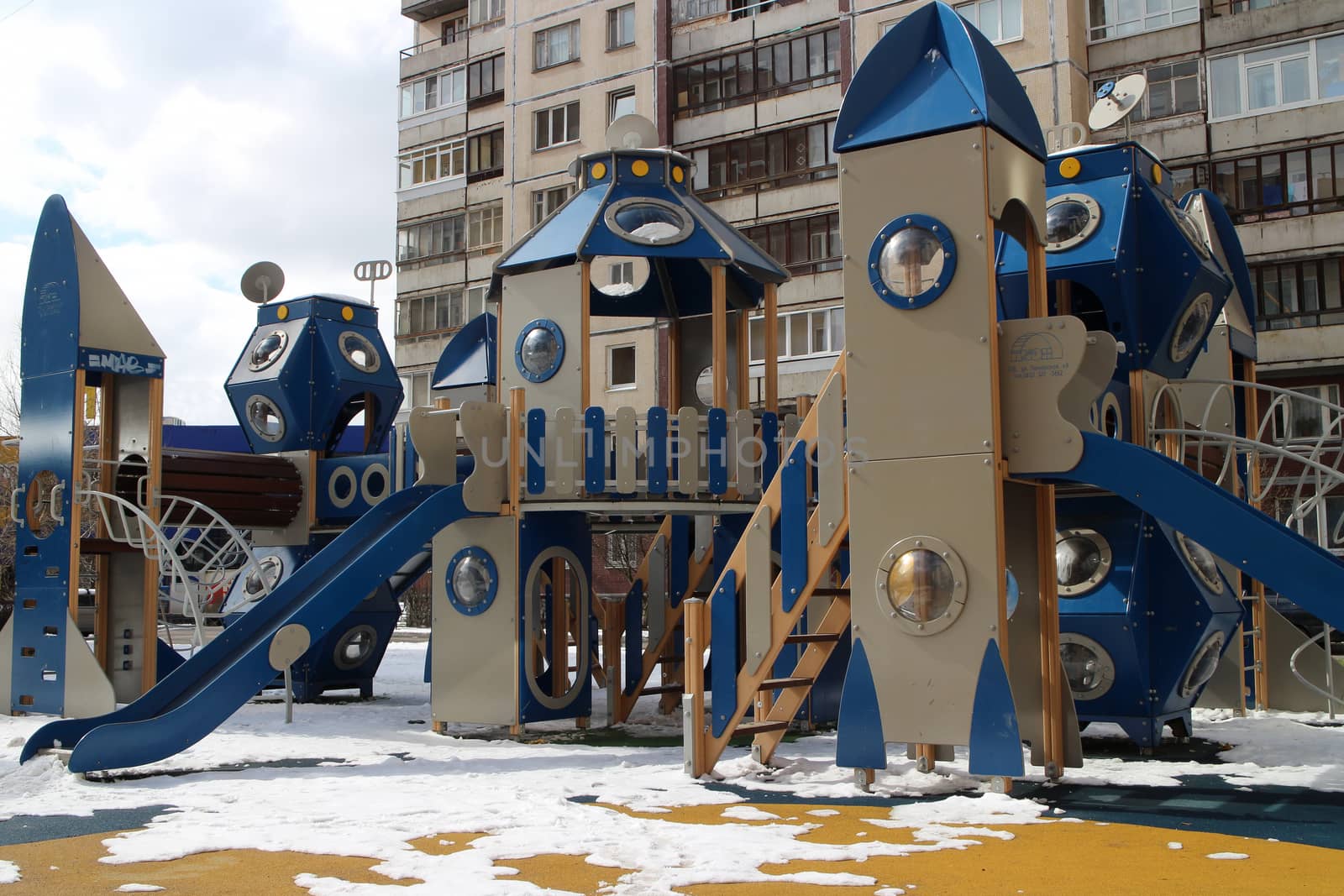 Playground in the courtyard by mrivserg