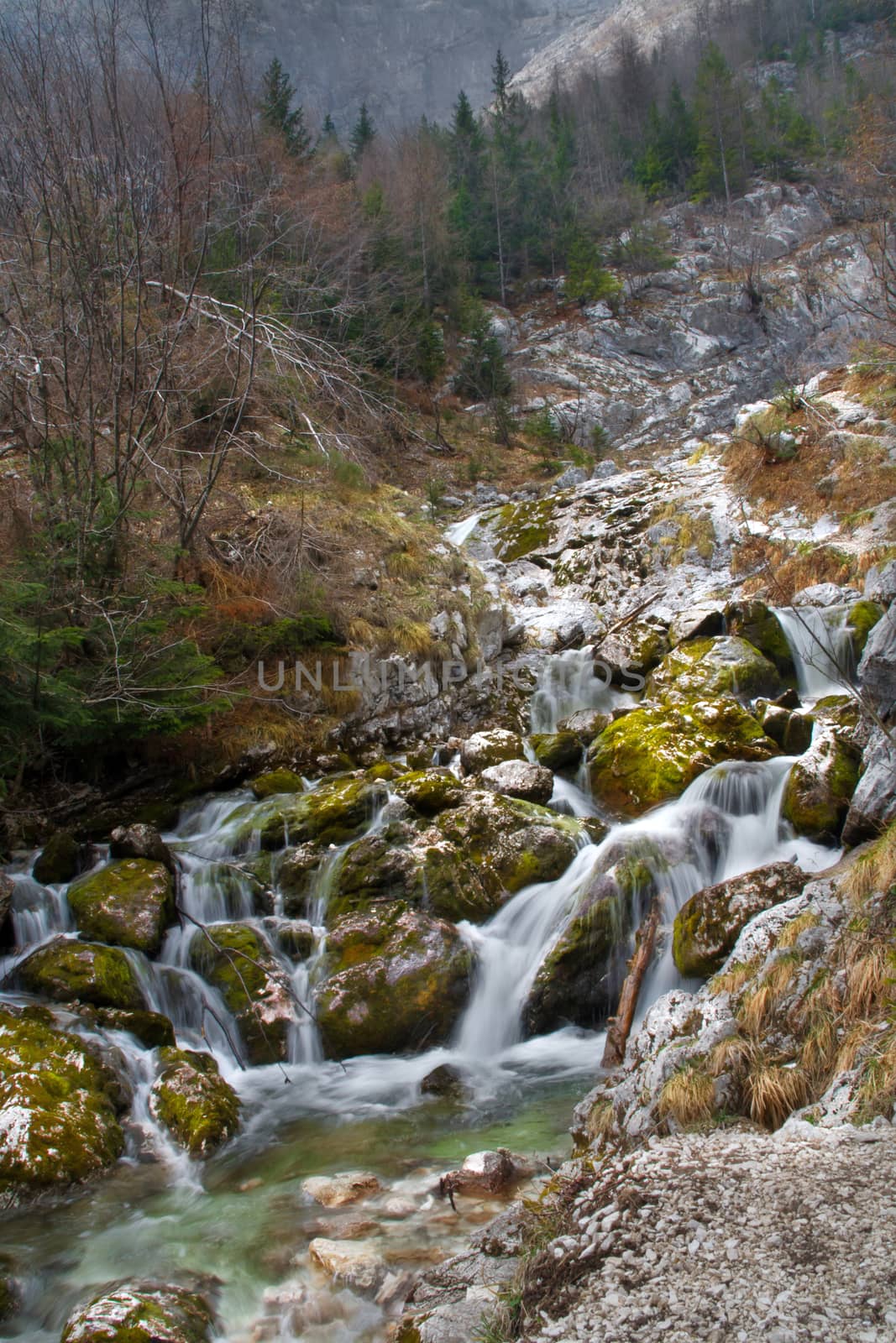 Source of Socha river in Slovenia by rainfallsup