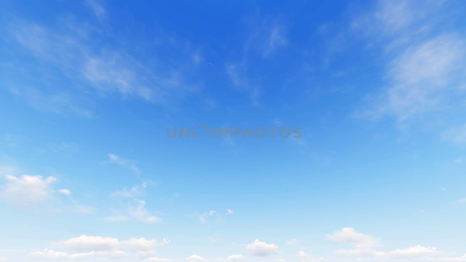 Cloudy blue sky abstract background, blue sky background with tiny clouds, 3d rendering

