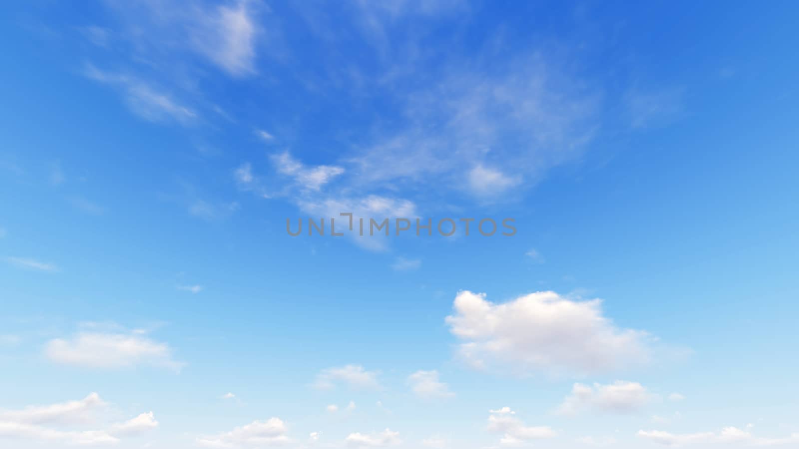 Cloudy blue sky abstract background, blue sky background with tiny clouds, 3d rendering

