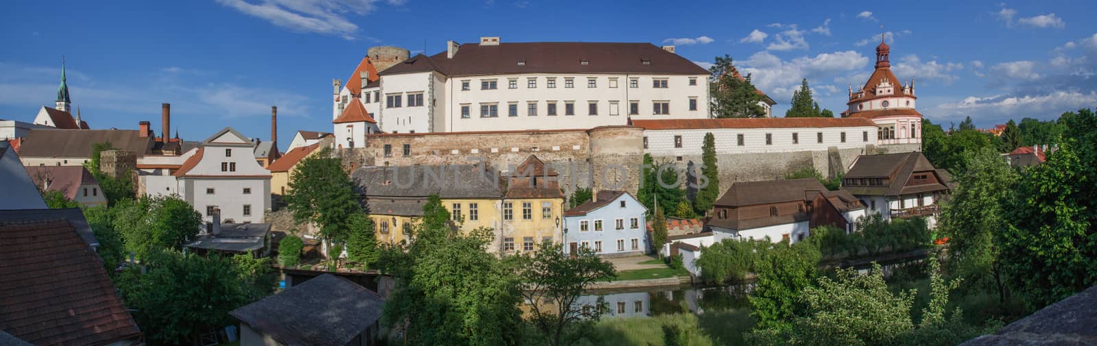 Jindrichuv Hradec, Czech Republic Panorama by rainfallsup