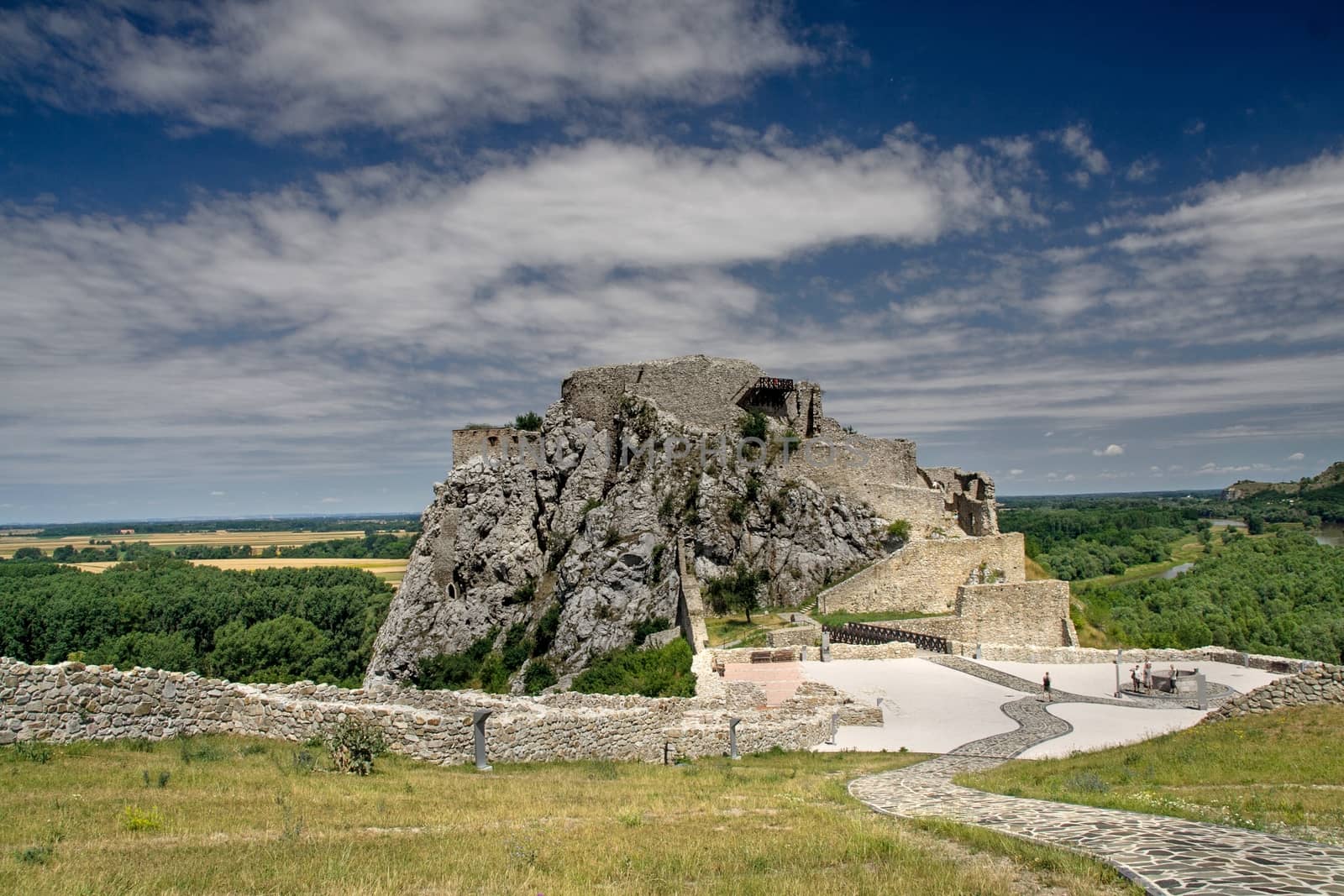 Devin castle ruins by rainfallsup