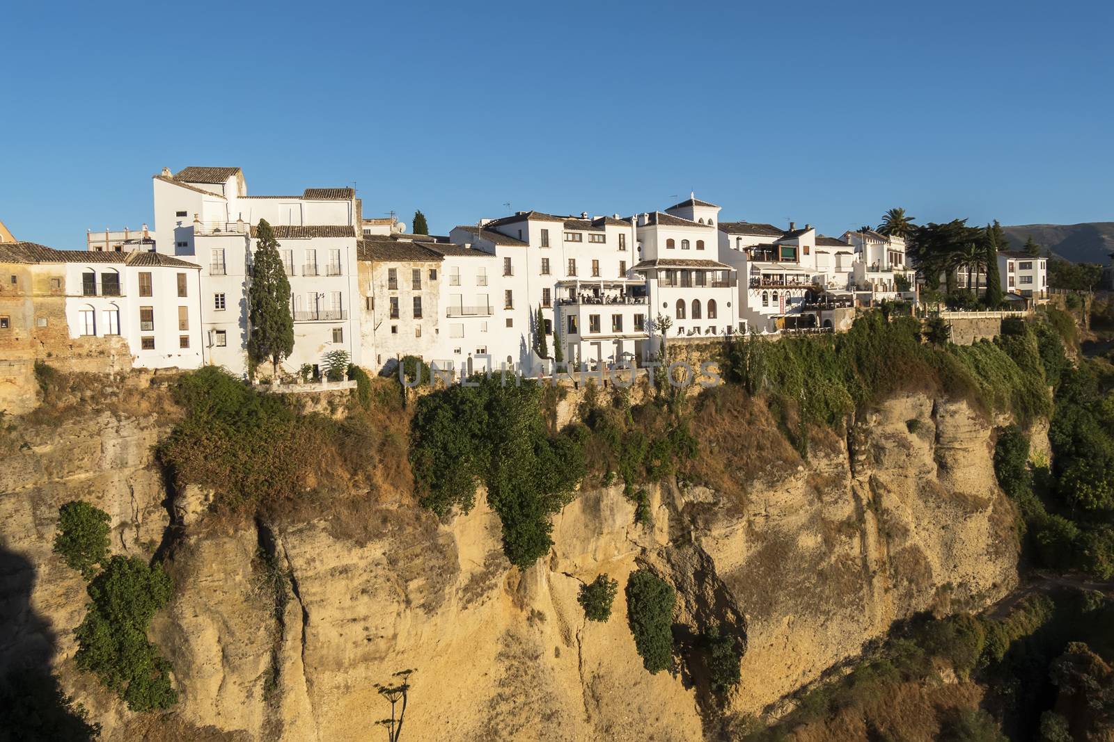 Partial view of the city of Ronda, monumental town, Malaga, Spain