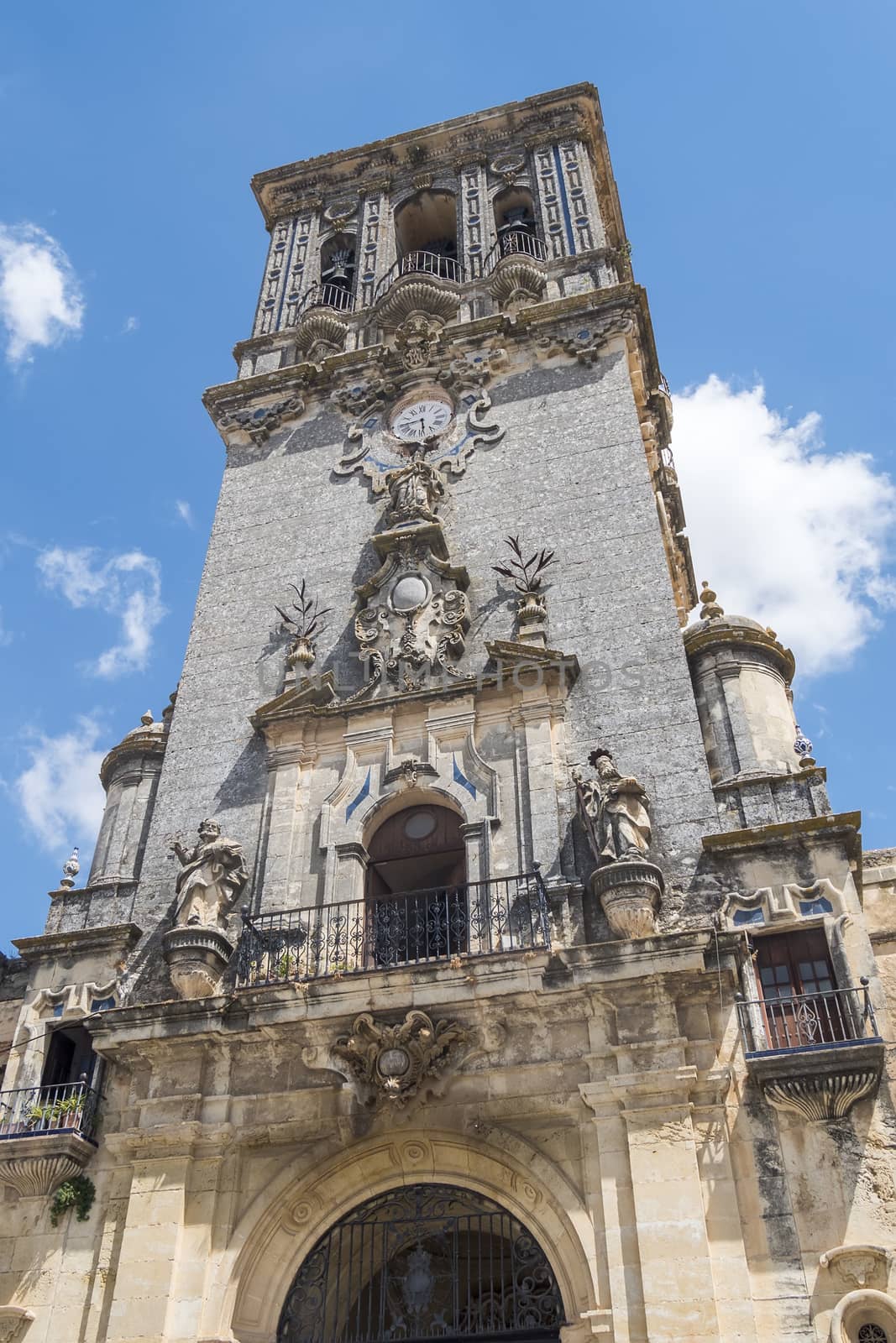 Church of Santa Maria de la Asuncion, Arcos de la Frontera, Spai by max8xam
