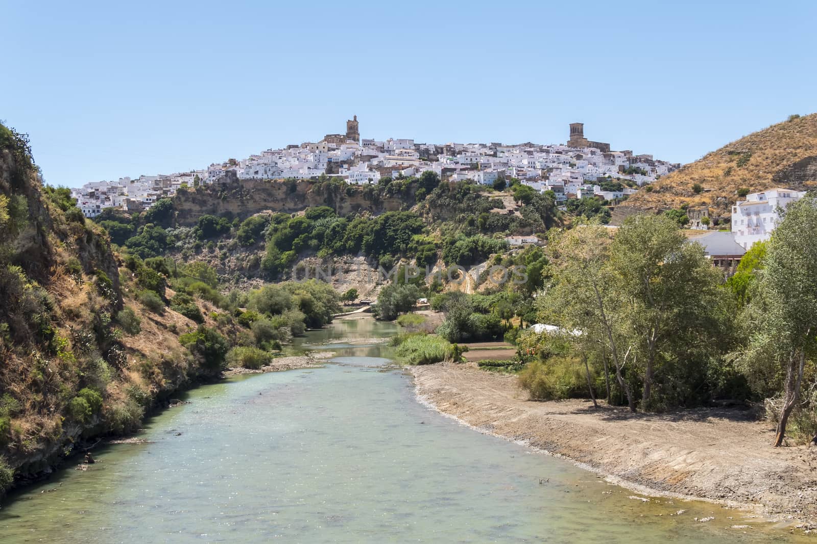 View of Arcos de la Frontera from the river