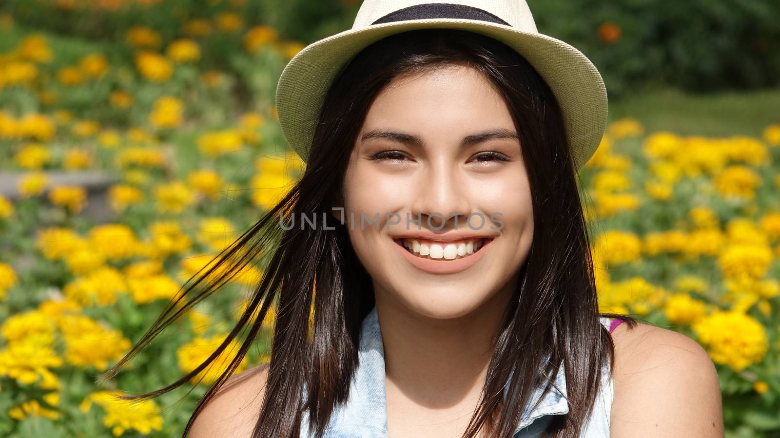 Smiling Teen Girl Summertime by dtiberio