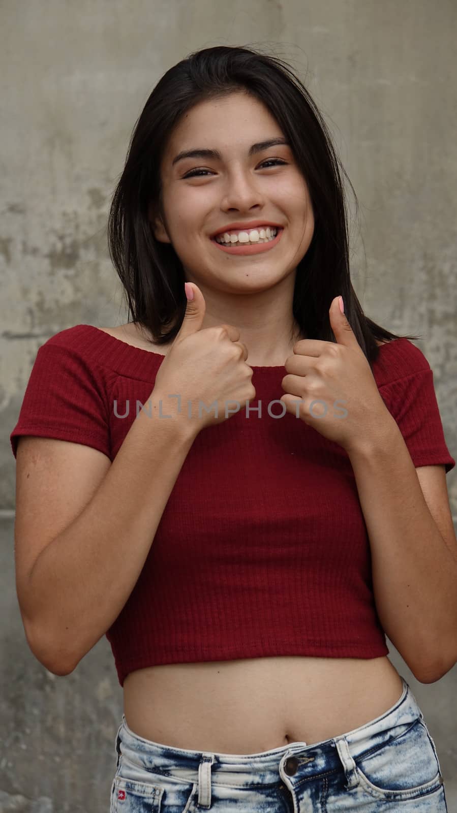 Female Teen Thumbs Up by dtiberio