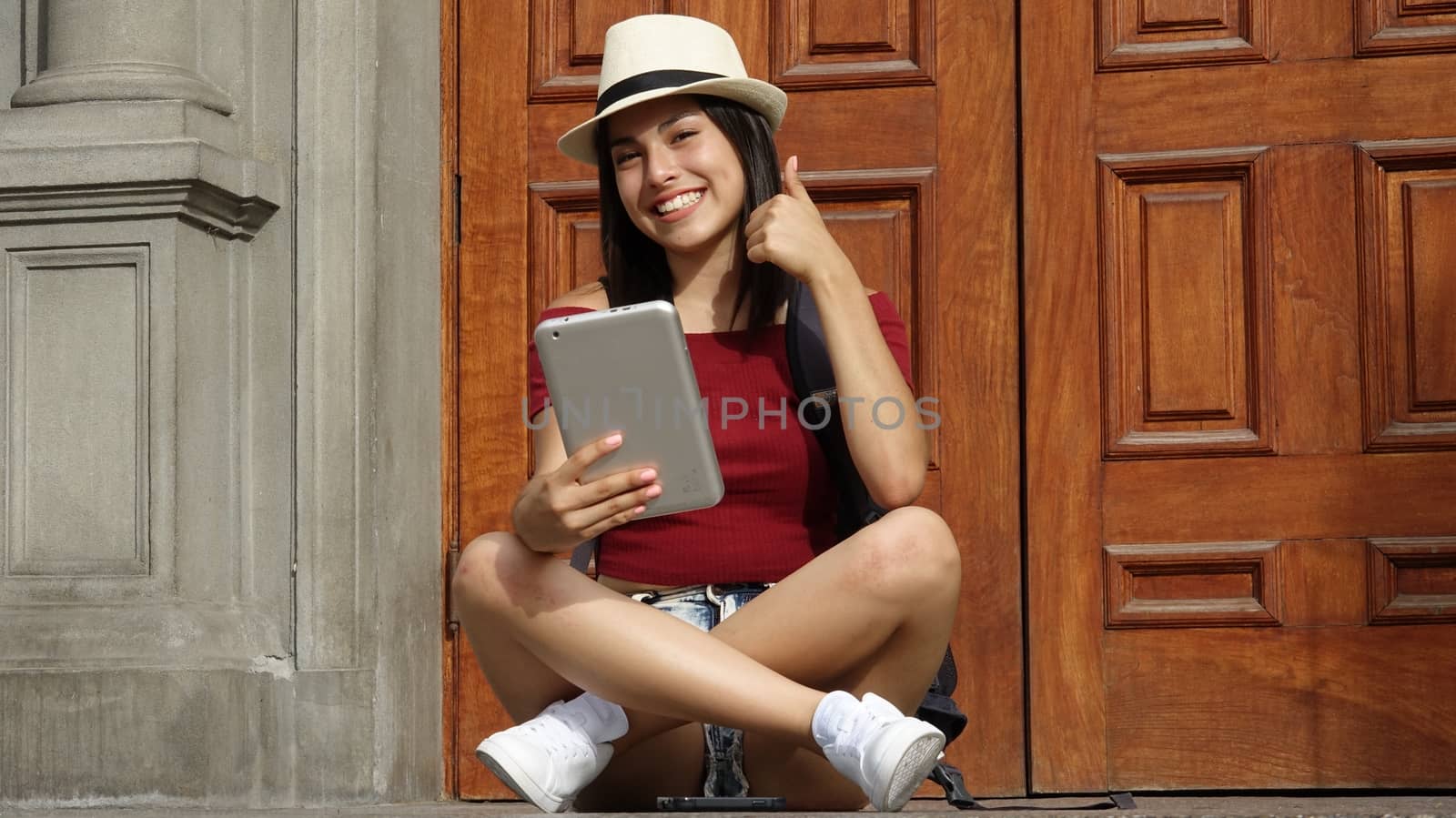 Girl With Tablet by dtiberio