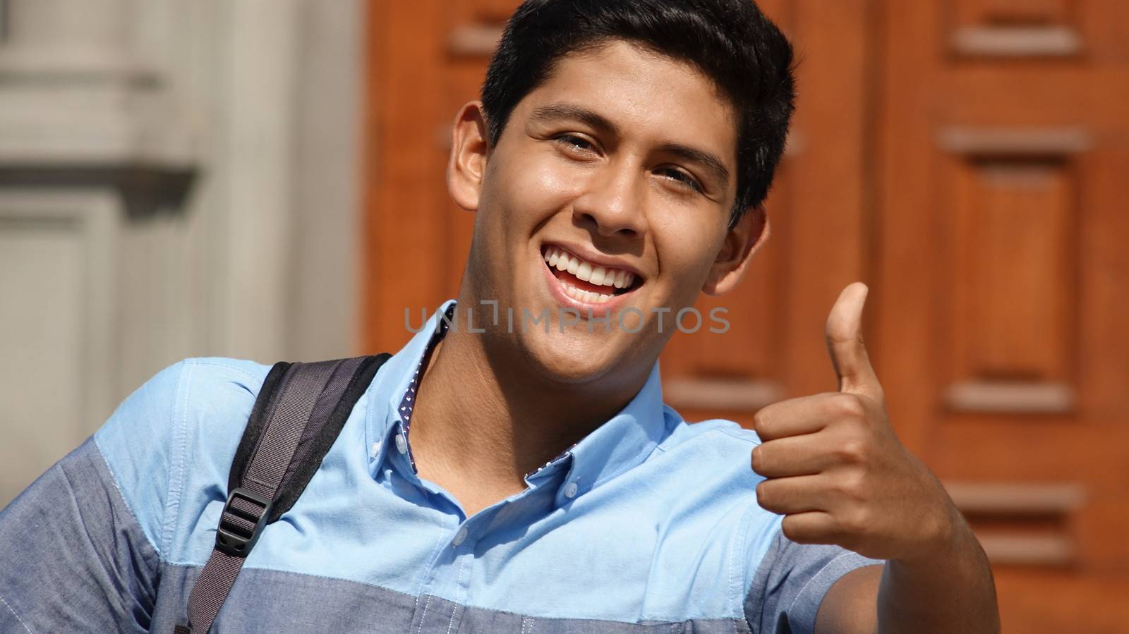 Male Student Thumbs Up