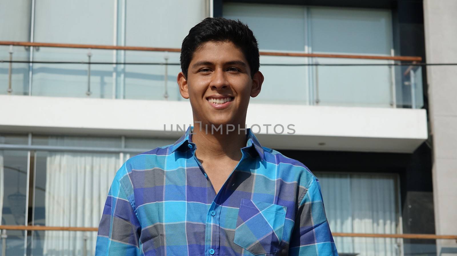 Teen Boy At Apartment Or Hotel