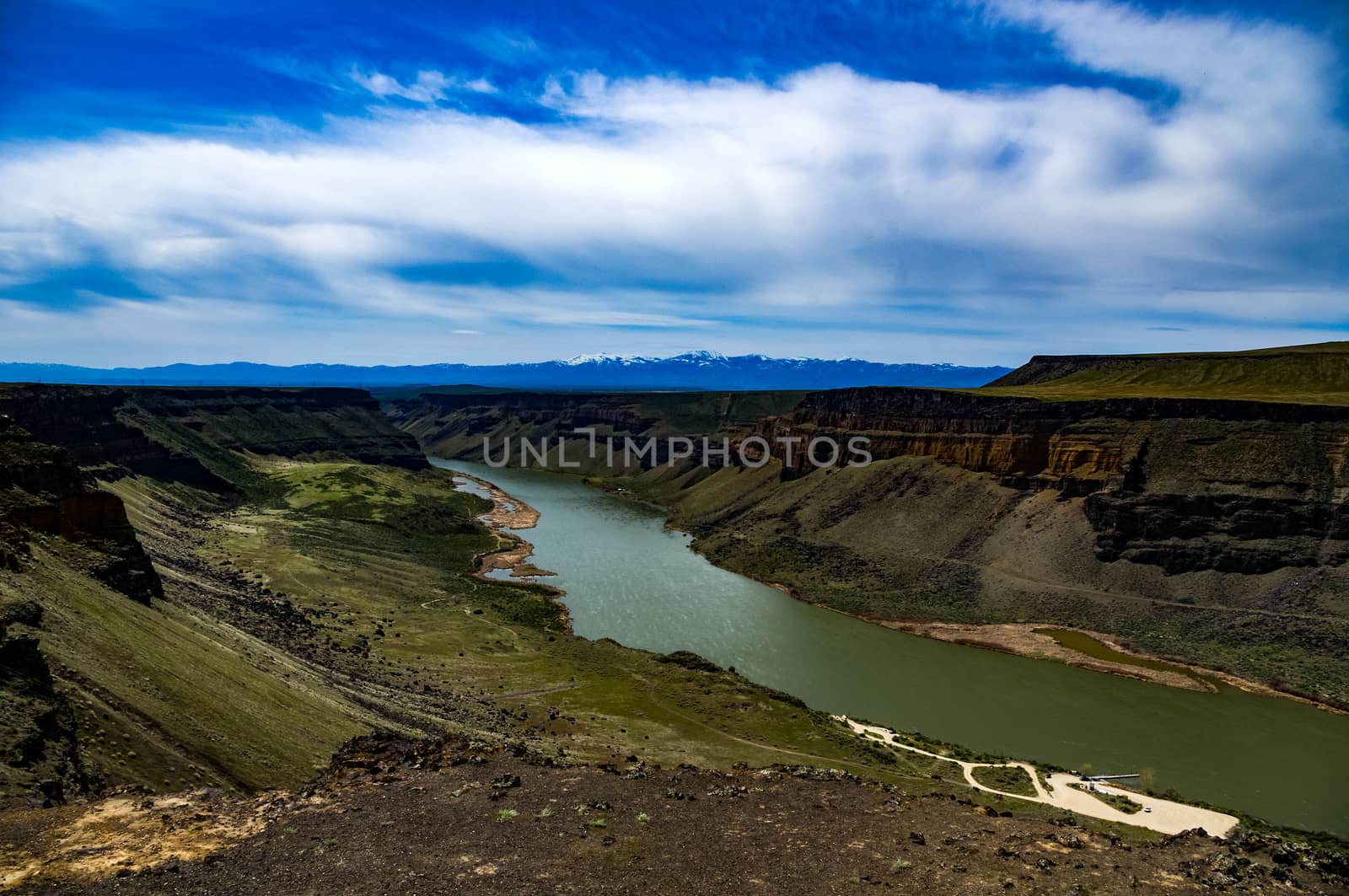 The Snake River at Swan Falls Dam.