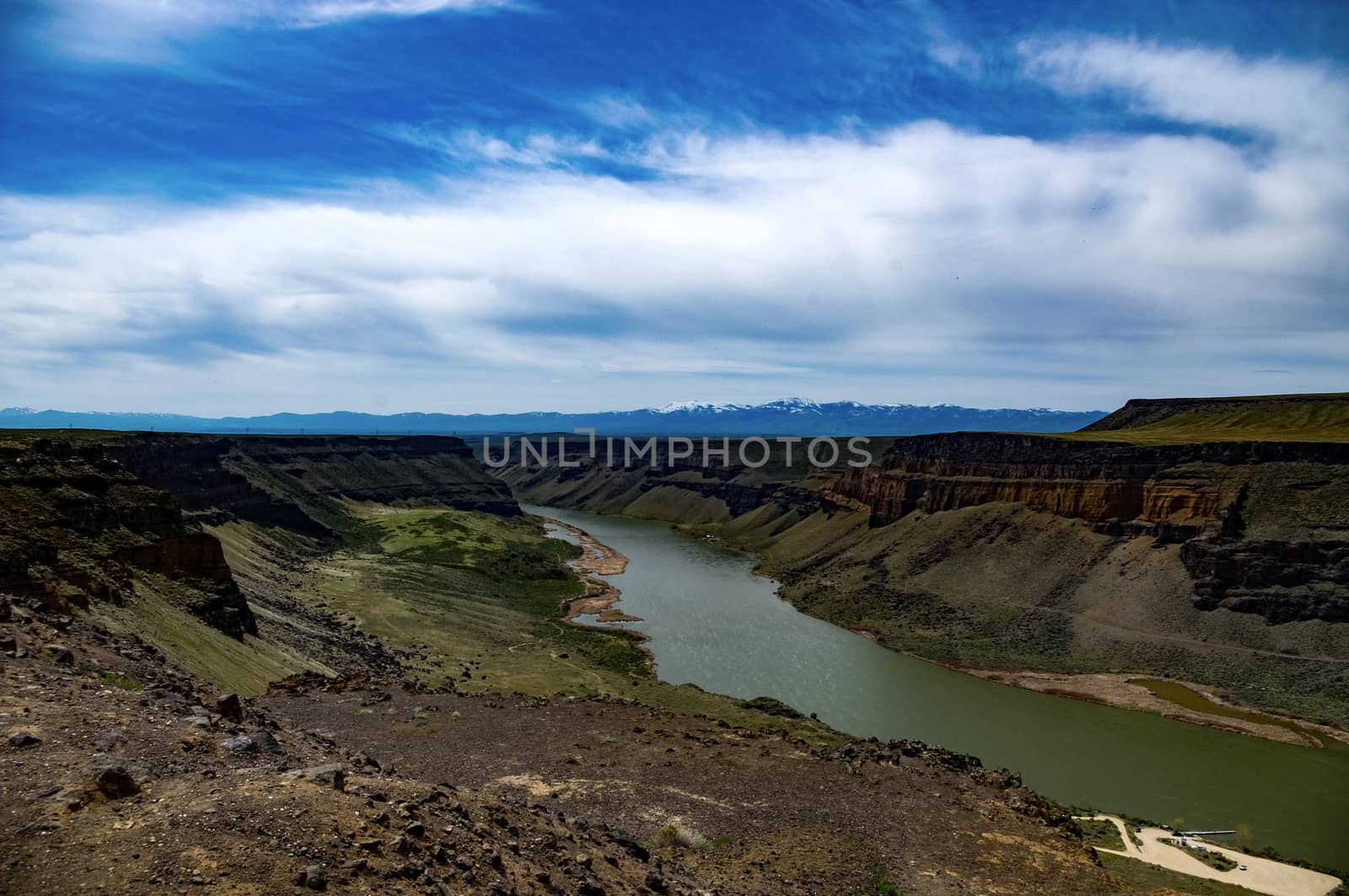 The Snake River at Swan Falls Dam.