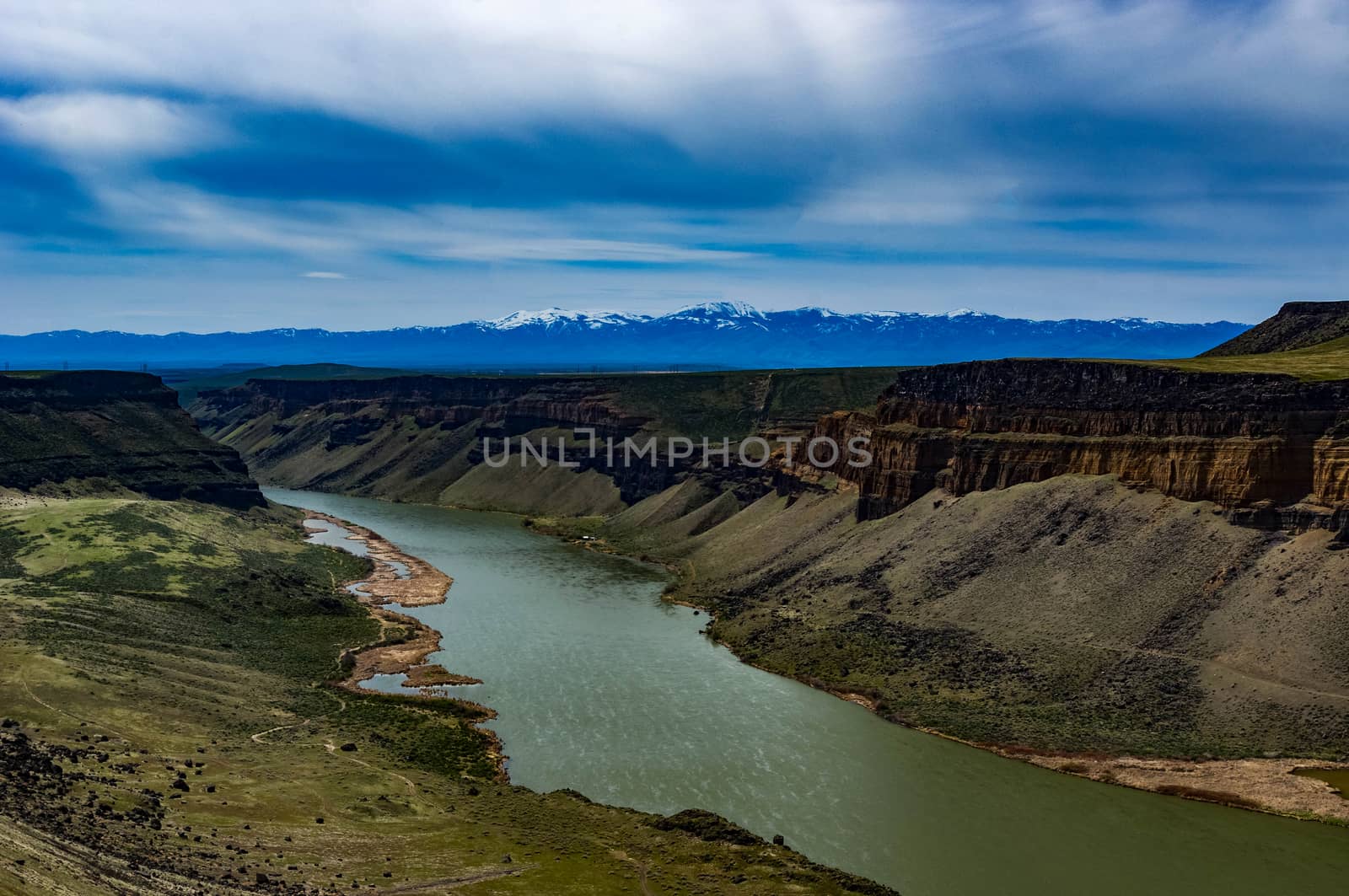 The Snake River at Swan Falls Dam.