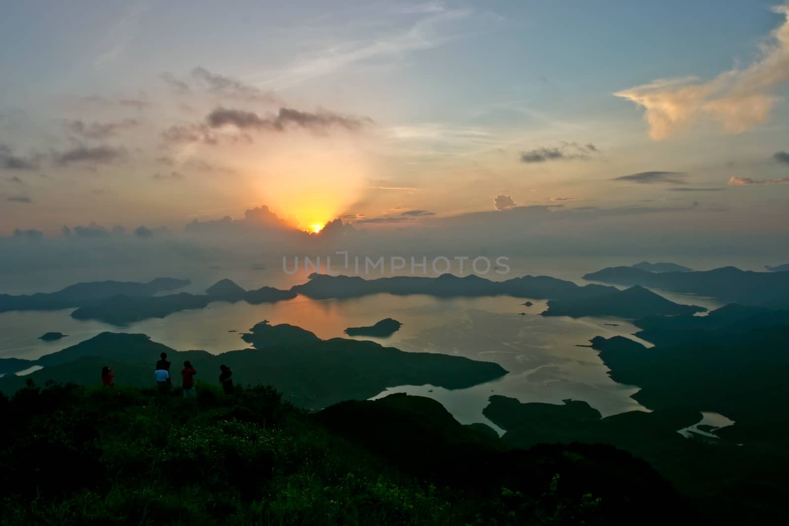 Sunrise in Tiu Tang Lung, Hong Kong, China
