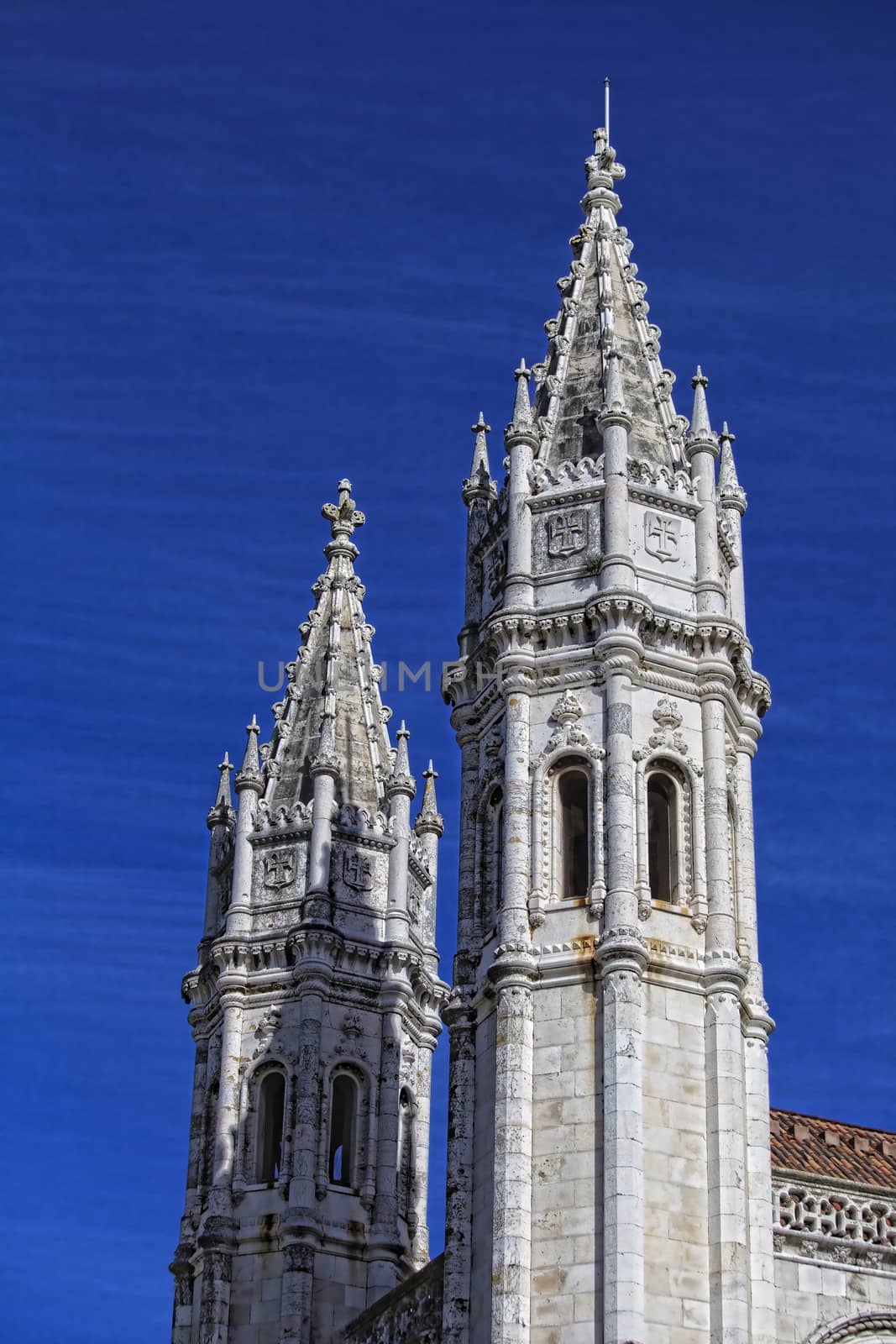 Lisbon - detail Jeronimos Monastery . UNESCO World Heritage Site