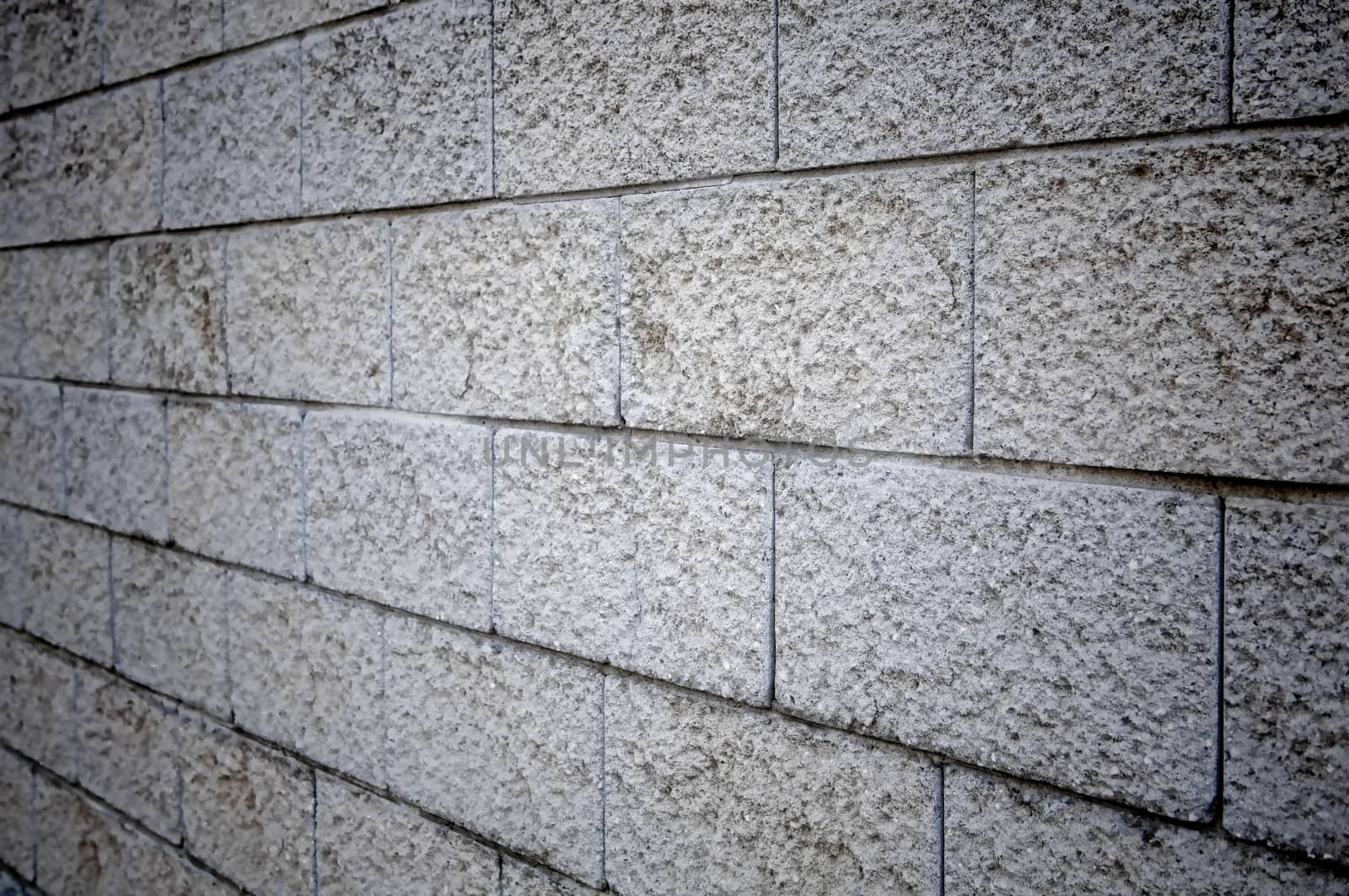 Texture  of concrete block wall background by kalnenko