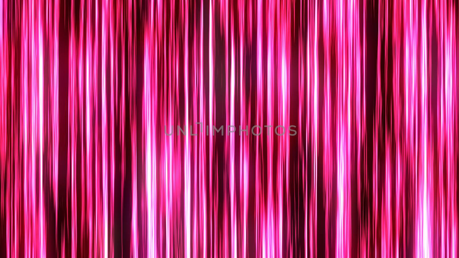 Colorful vertical lines. Glowing stripes. 3d rendering