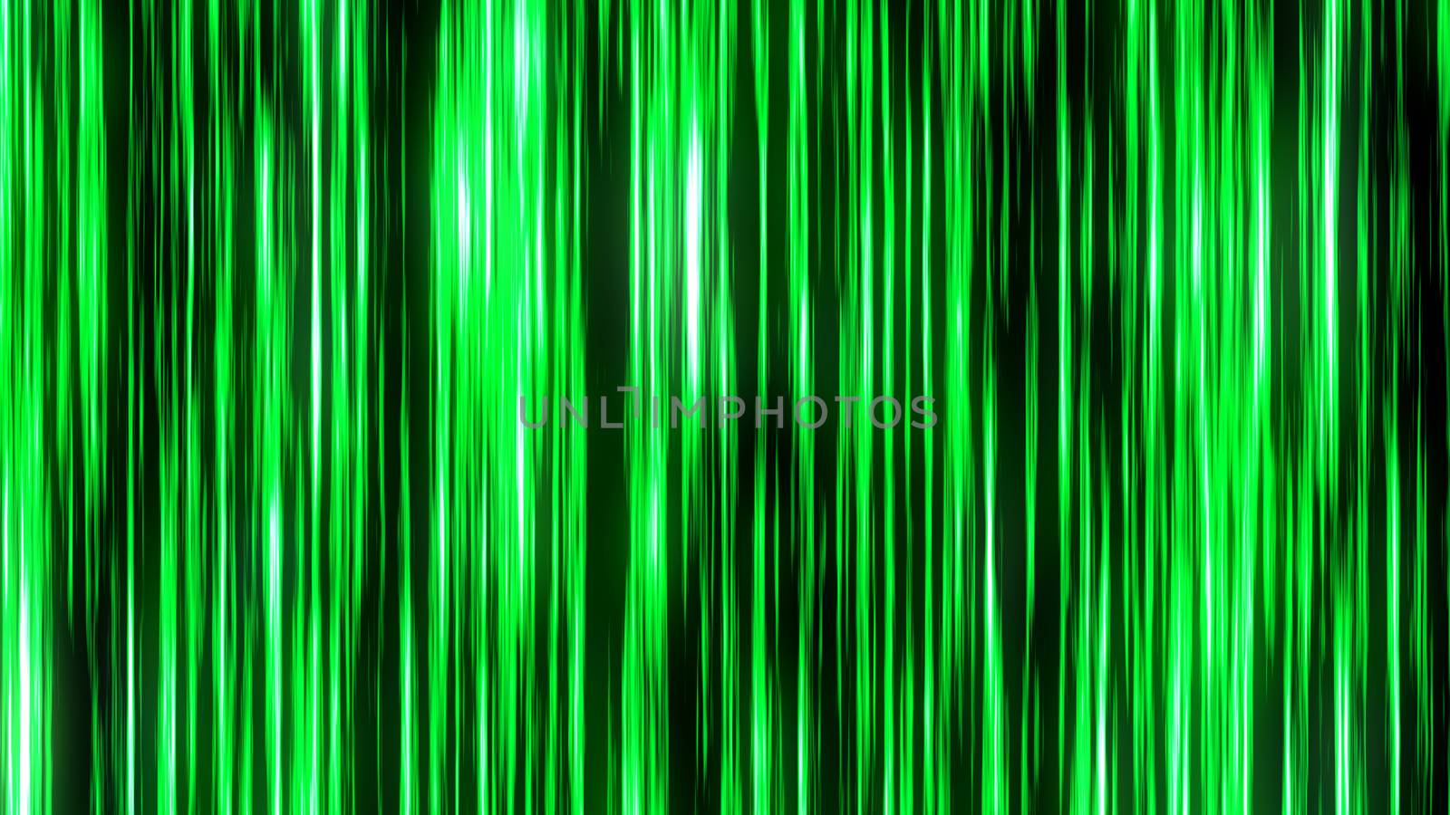 Colorful vertical lines. Glowing stripes. 3d rendering