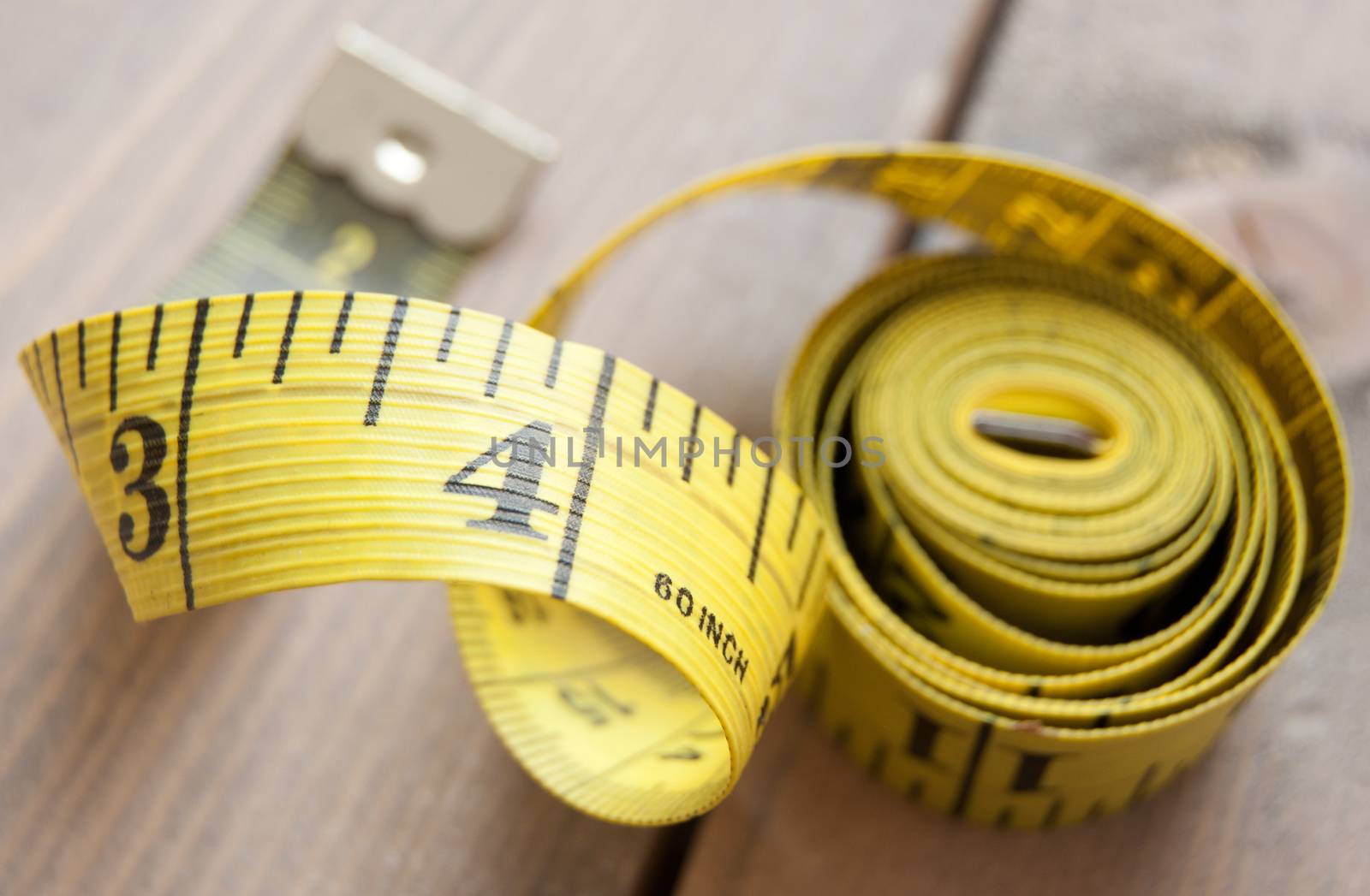 Close up of a tape measure