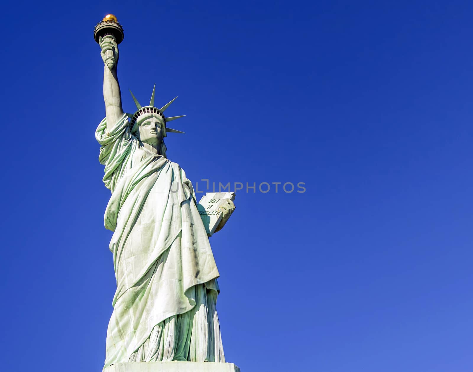 Statue of Liberty on January 30, 2016. Statue of Liberty is one of the most recognizable landmarks of New York City.