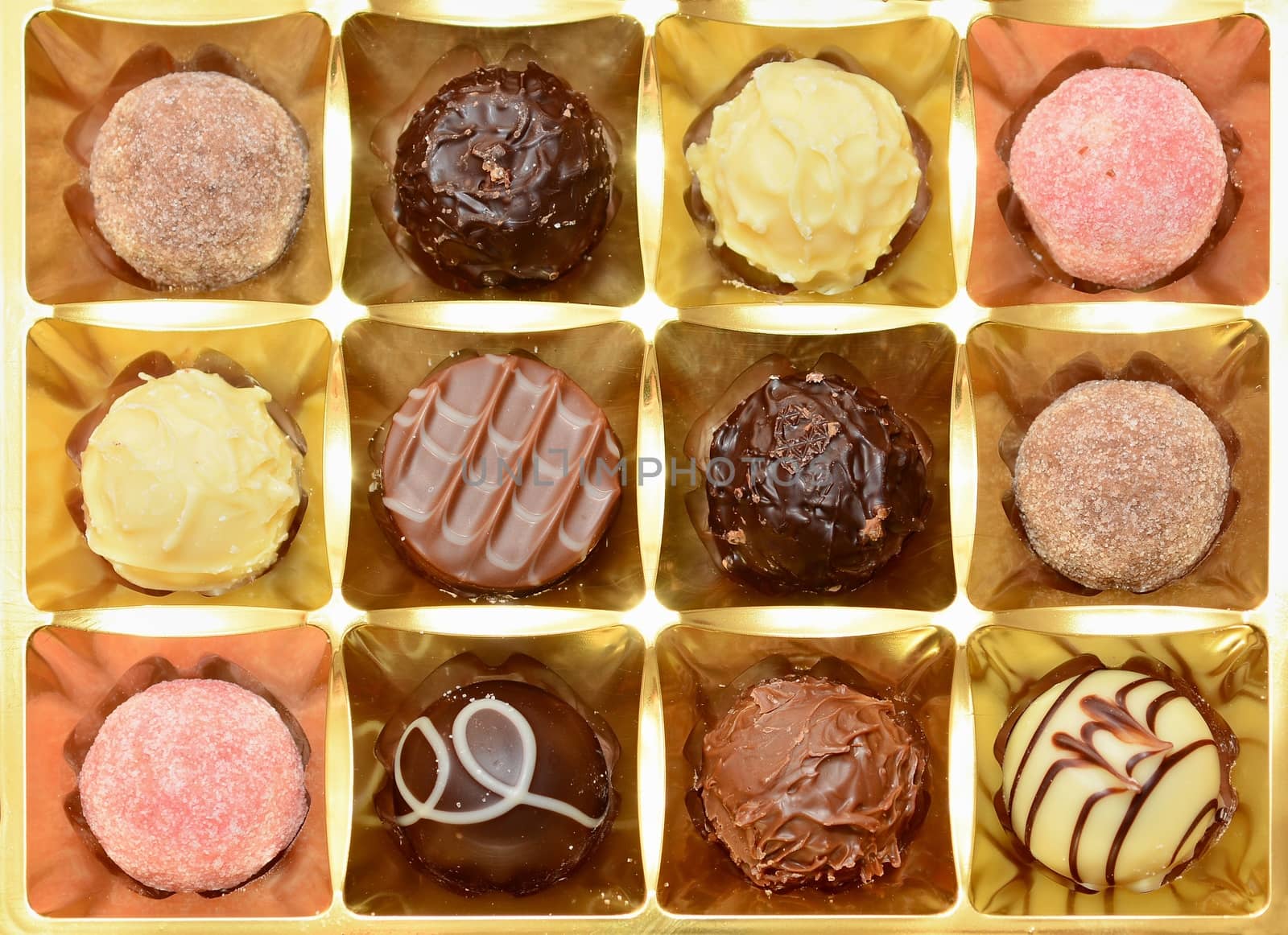 Belgian Pralines Background by hamik