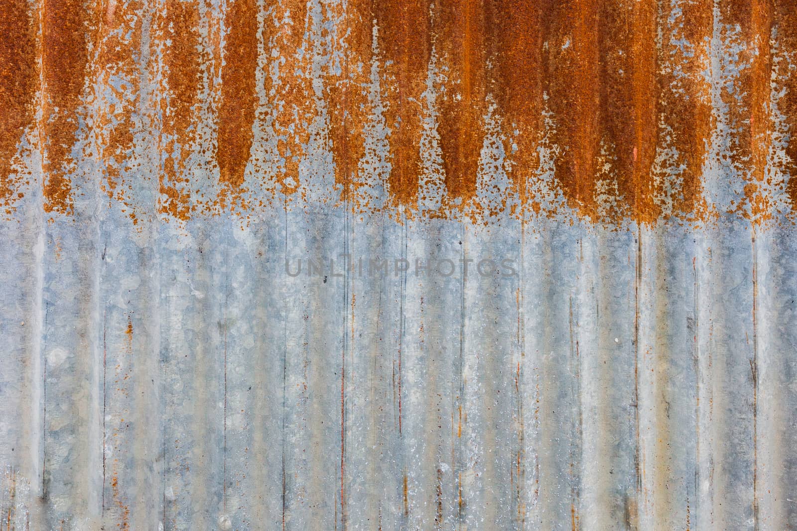 High resolution Rusty corrugated iron texture background by nopparats