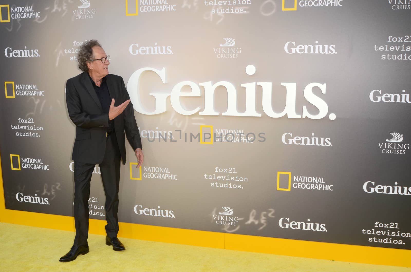 Geoffrey Rush at the "Genius" Los Angeles Premiere, Village Theater, Westwood, CA 04-24-17