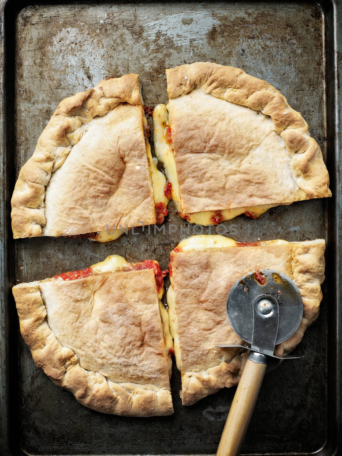 rustic italian calzone stuffed pizza by zkruger