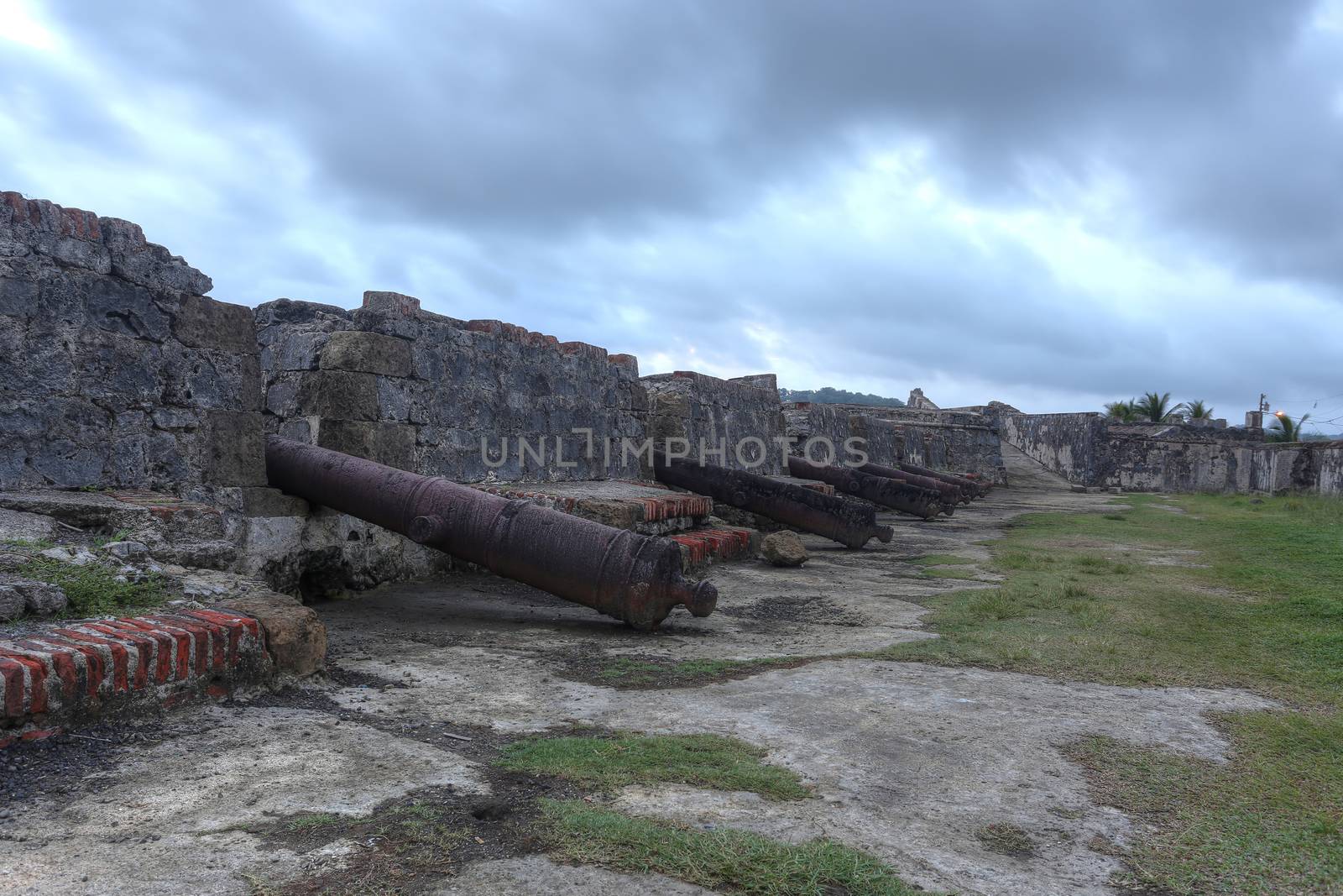 San Jeronimo Fort was built in several stages between 1596 and 1779 to protect the transportation of goods from South America to Spain in Portobelo, Panama.