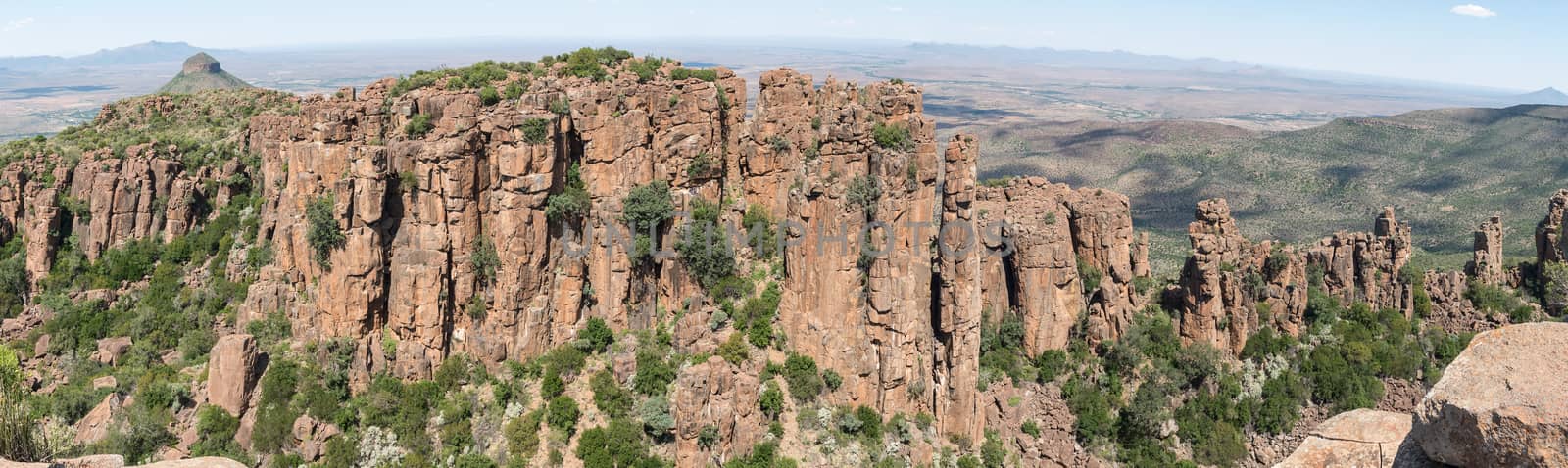 Dolerite columns near Graaff Reinet at the Valley of Desolation by dpreezg