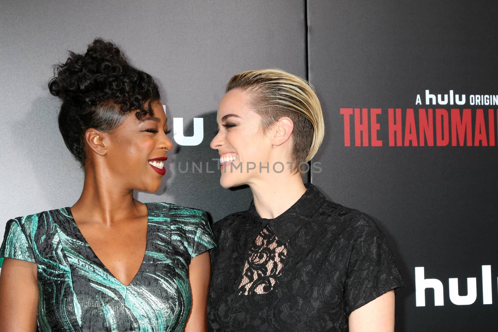 Samira Wiley, Lauren Morelli
at the Premiere Of Hulu's "The Handmaid's Tale," Cinerama Dome, Hollywood, CA 04-25-17