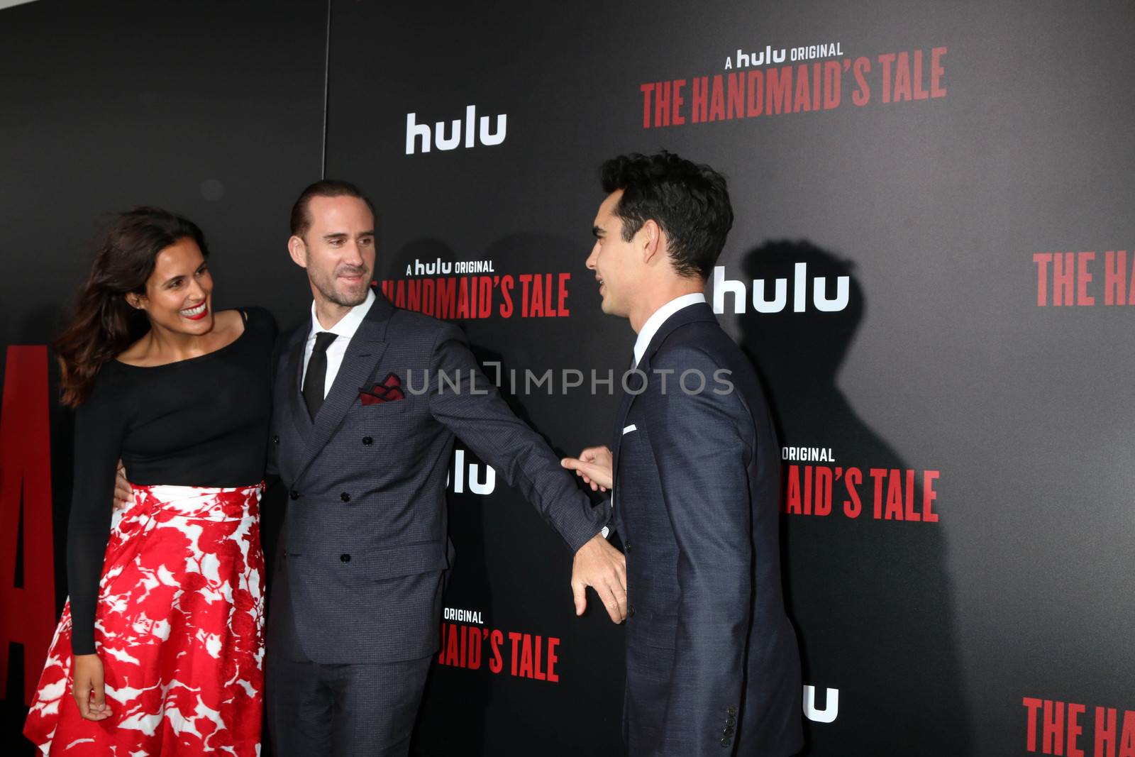 Maria Dolores Dieguez, Joseph Fiennes, Max Minghella
at the Premiere Of Hulu's "The Handmaid's Tale," Cinerama Dome, Hollywood, CA 04-25-17
