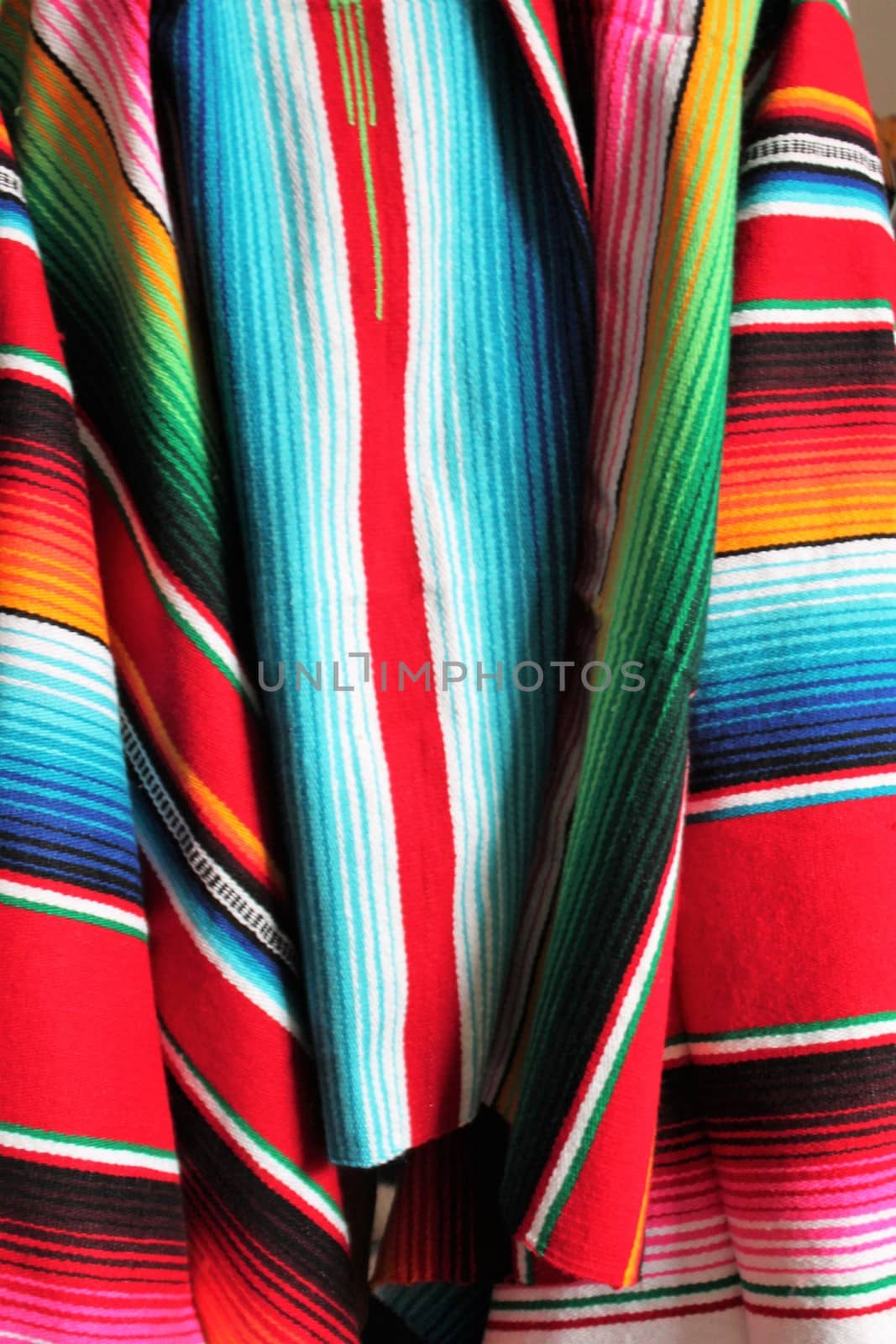 poncho serape background Mexican cinco de mayo fiesta wooden copy space