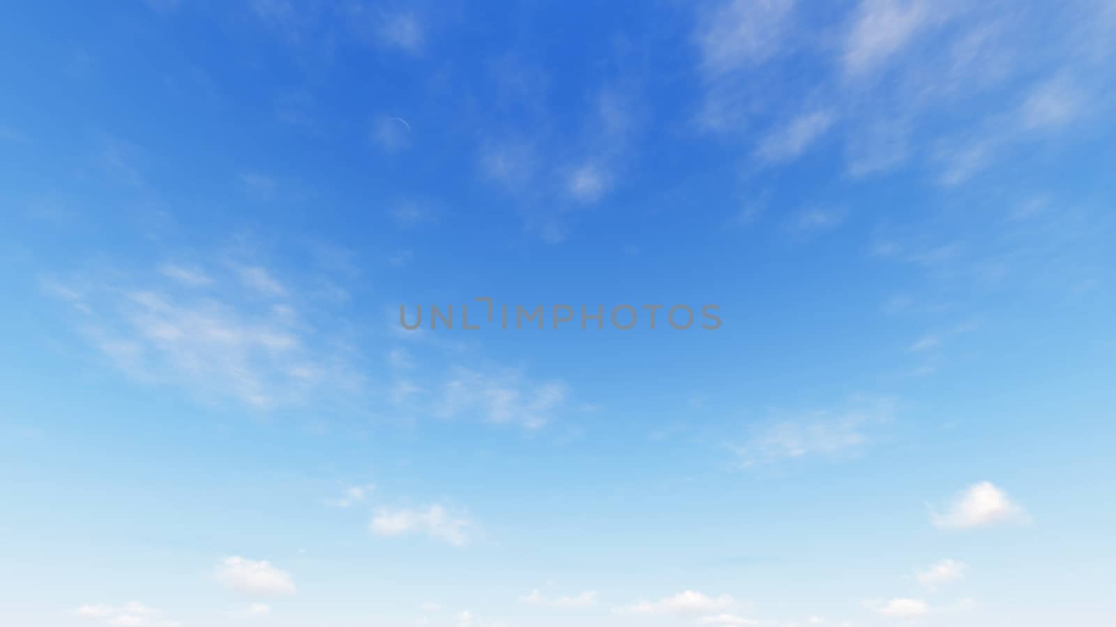 Cloudy blue sky abstract background, blue sky background with tiny clouds, 3d rendering

