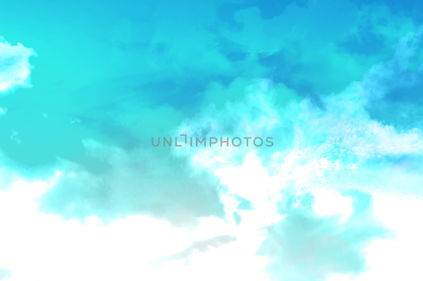 blue watercolor cloud abstract background by phochi