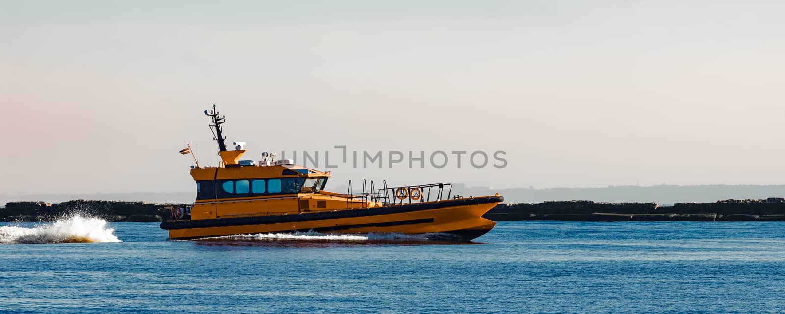 Orange pilot ship by sengnsp