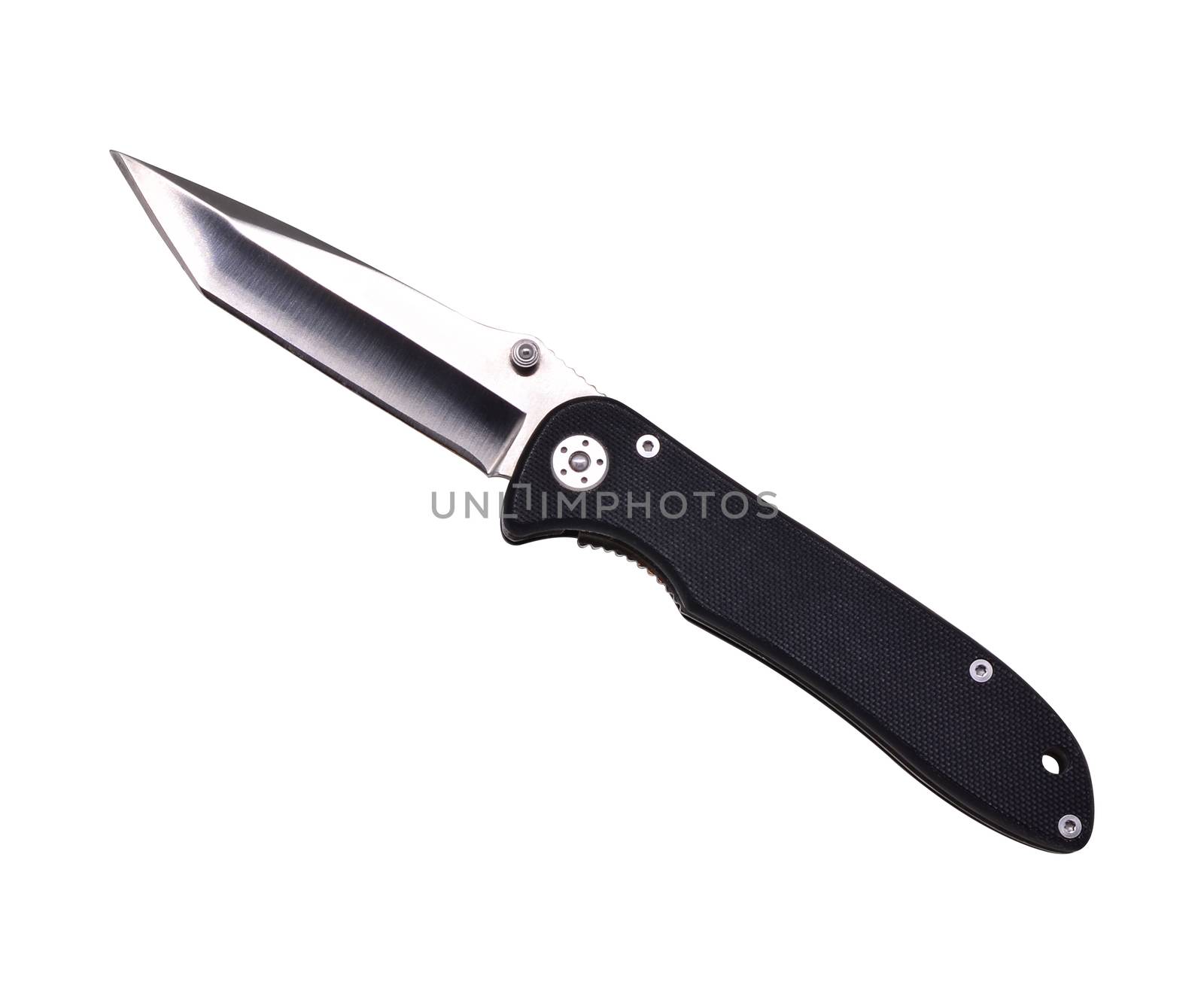 Penknife on white background clipping path by phochi