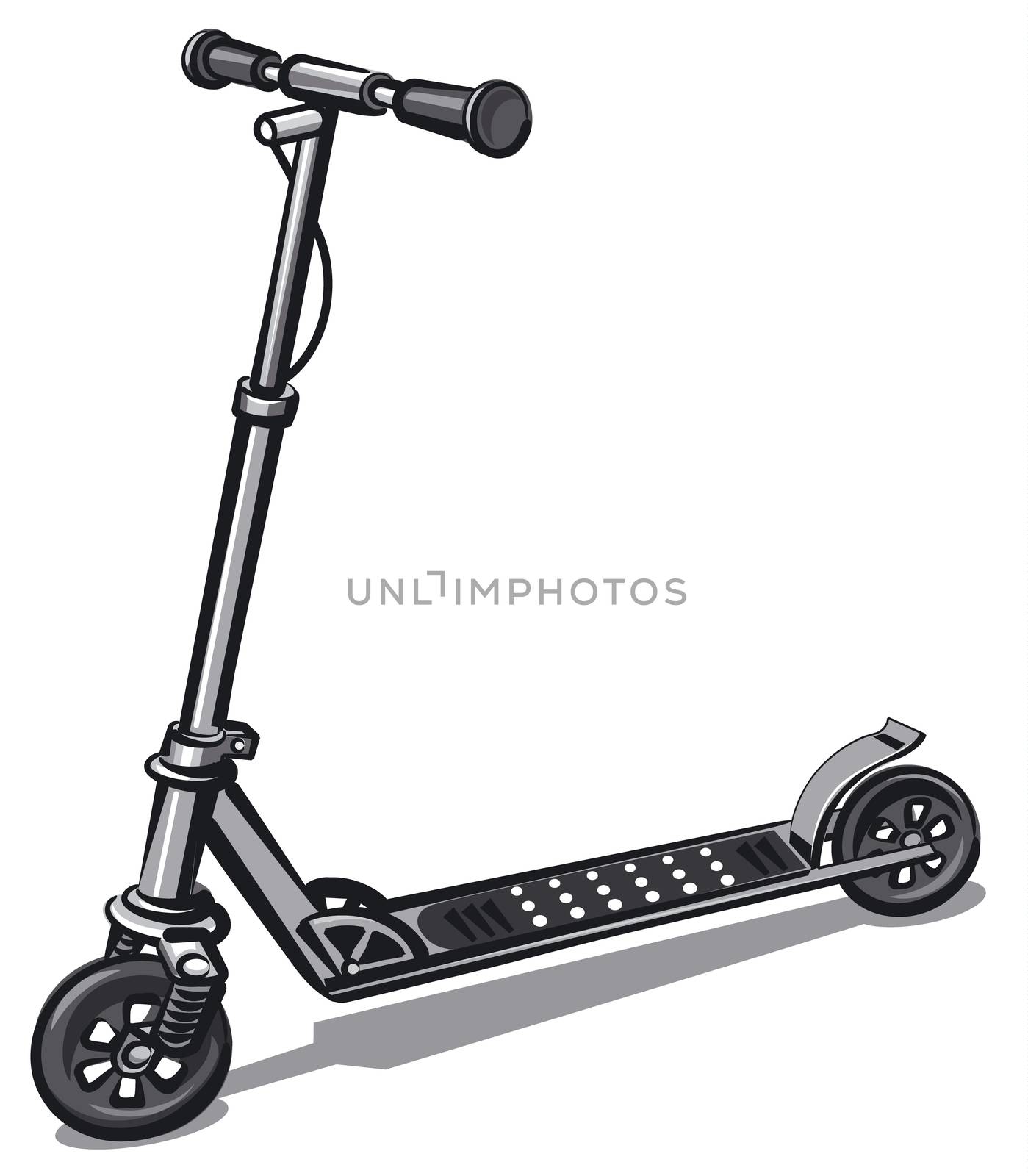 modern electro scooter by olegtoka
