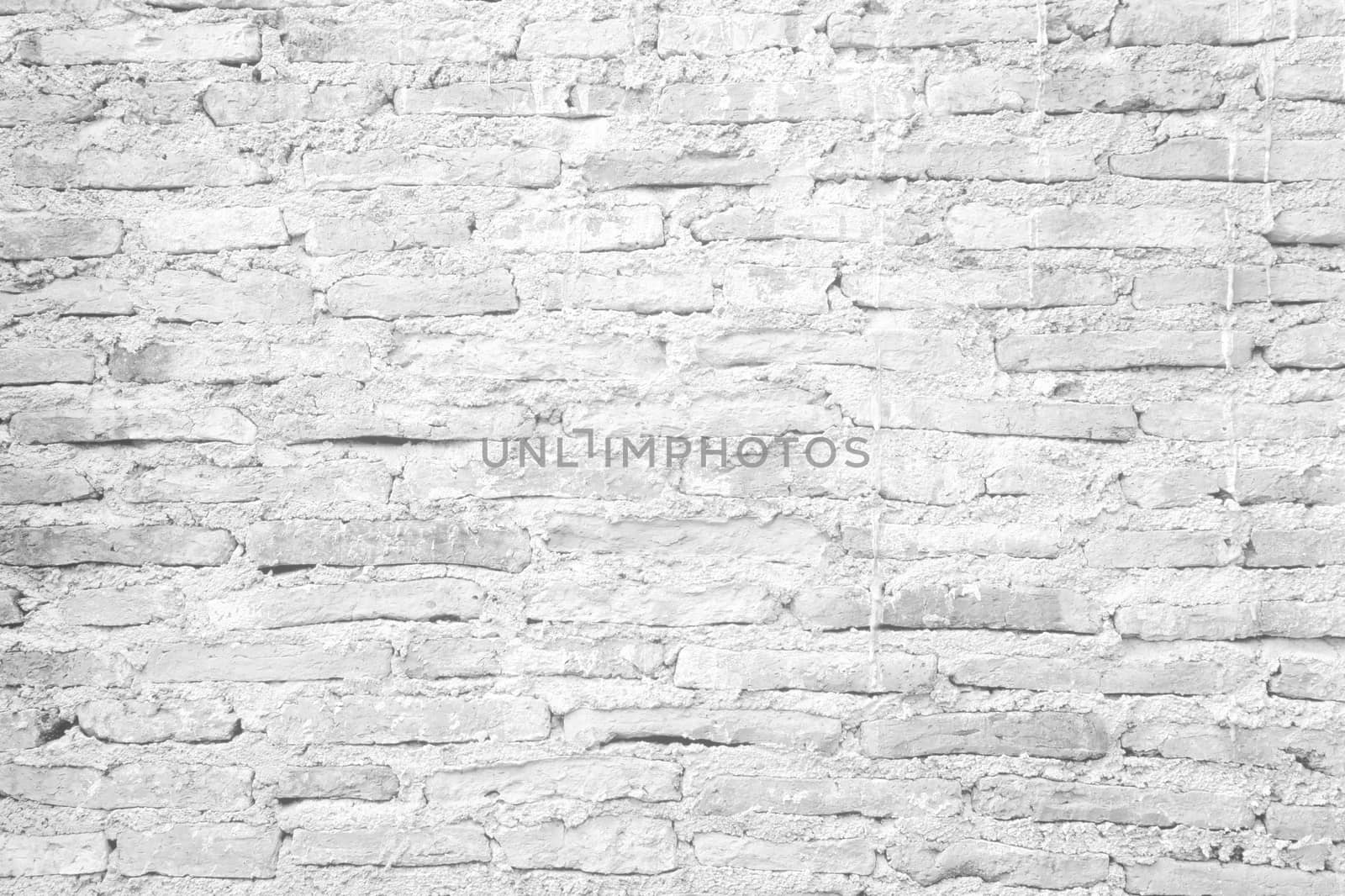 White Brick Wall Texture Background.