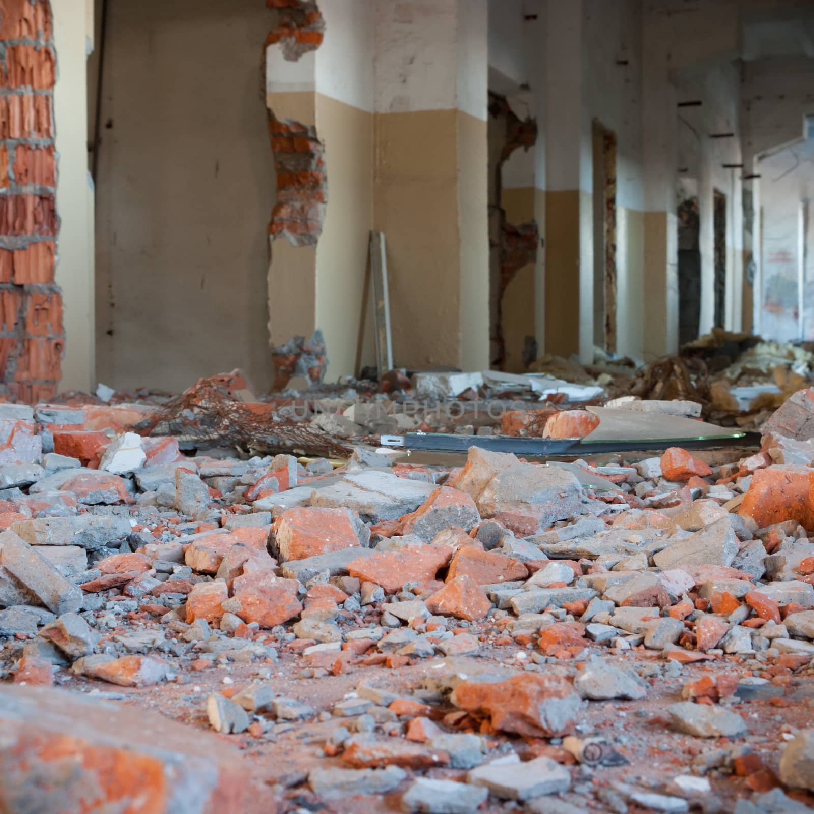 ruins of a very heavily polluted industrial factory, industrial series