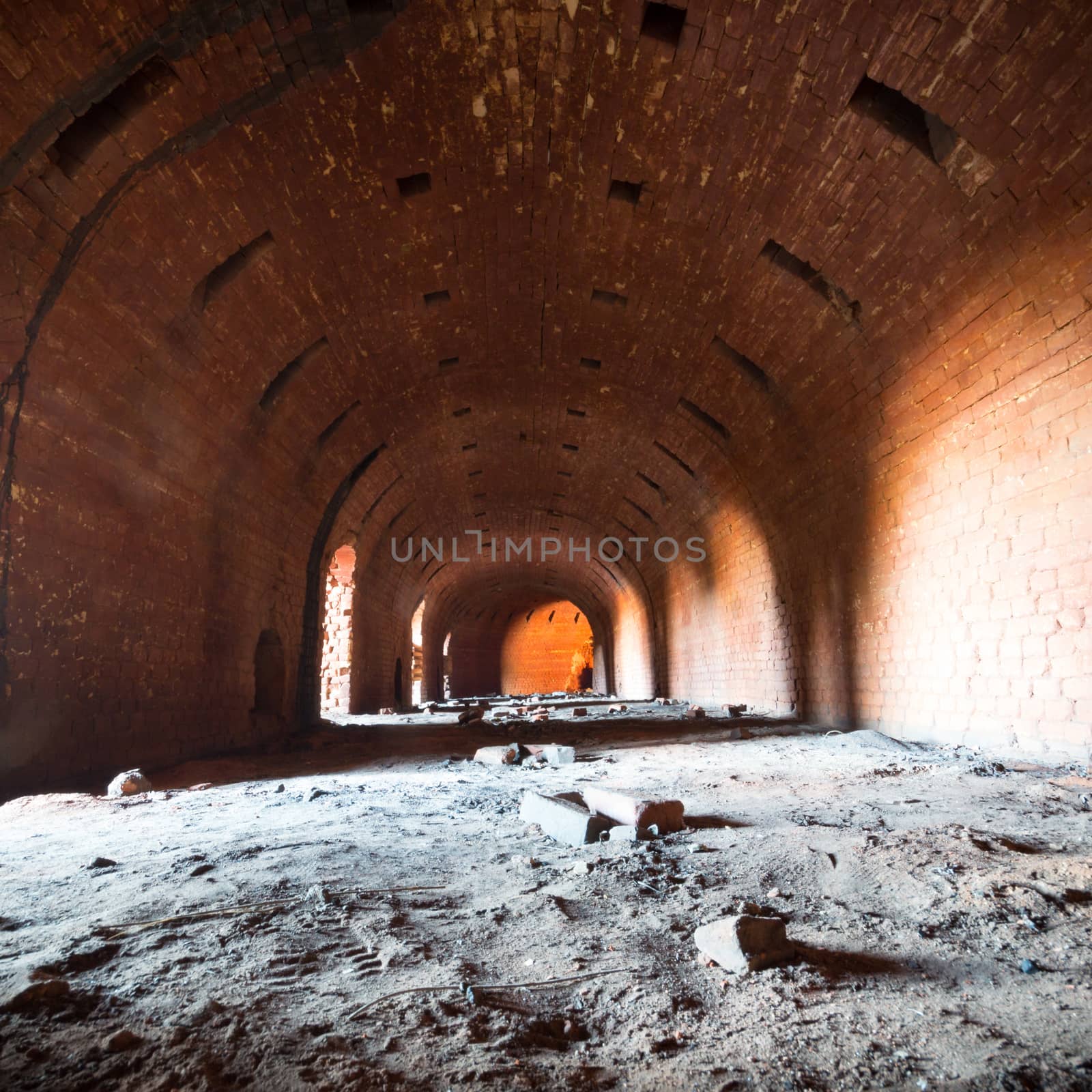 ruins of a very heavily polluted industrial factory, industrial series
