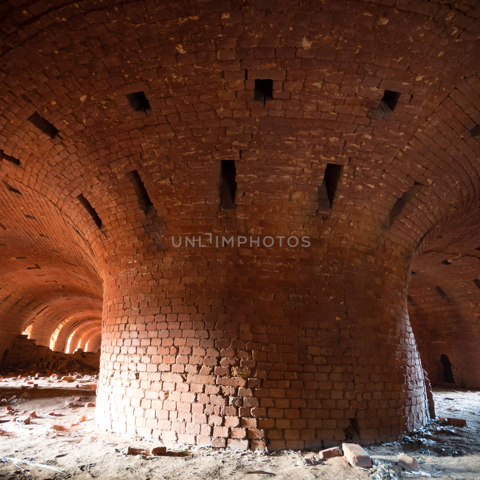 ruins of a very heavily polluted industrial factory, industrial series