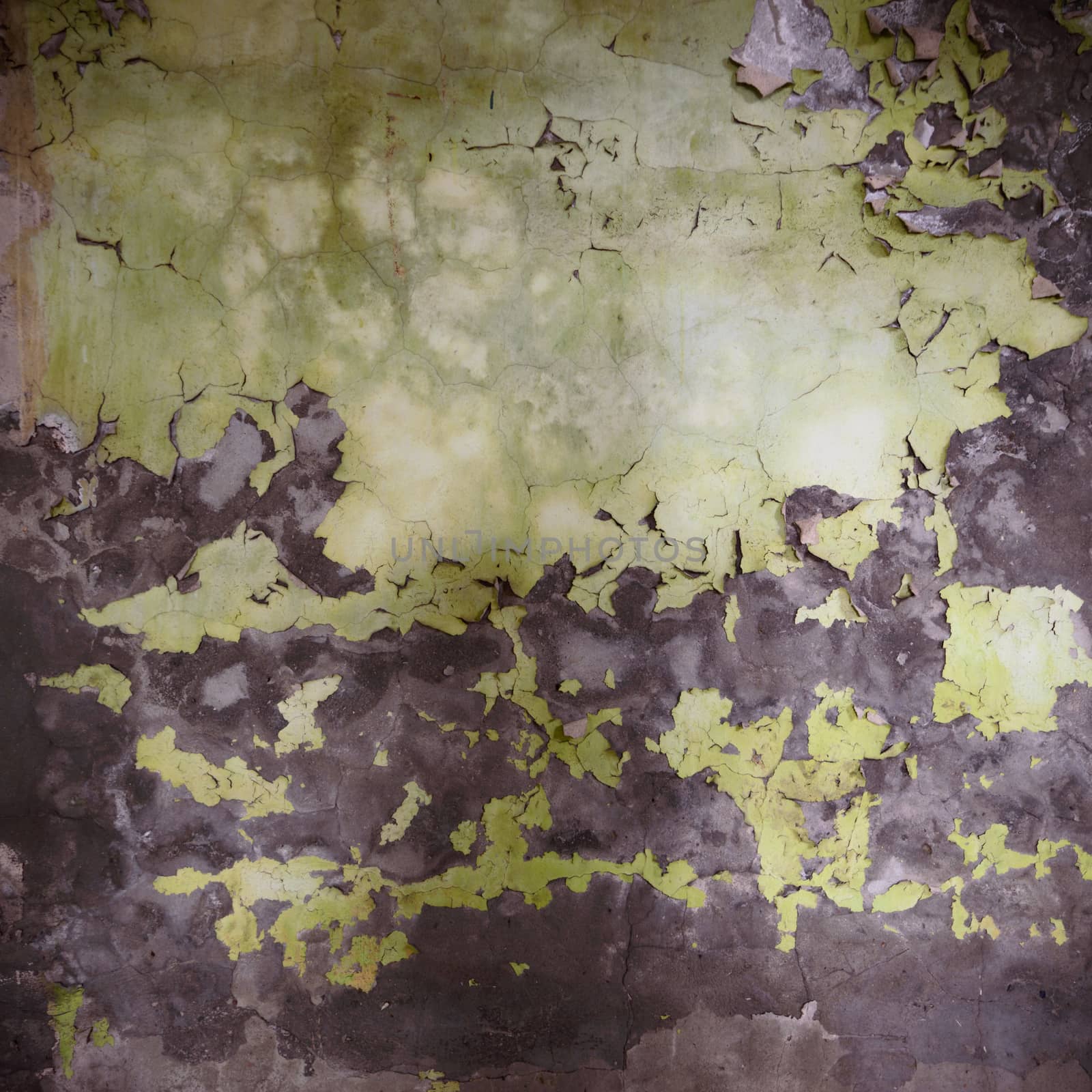ruins of a very heavily polluted industrial factory, industrial series